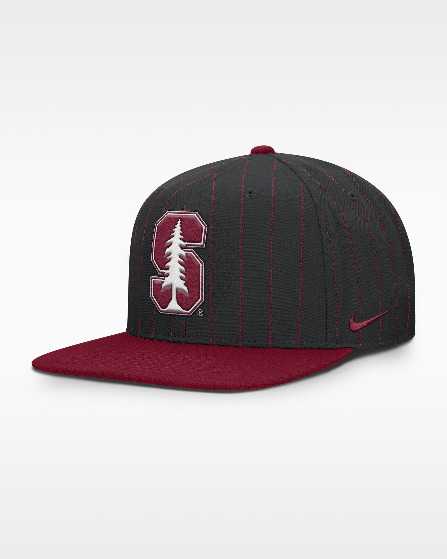 Stanford Primetime Pin Stripe 2-Tone Men's Nike Dri-FIT College Adjustable Hat - Black