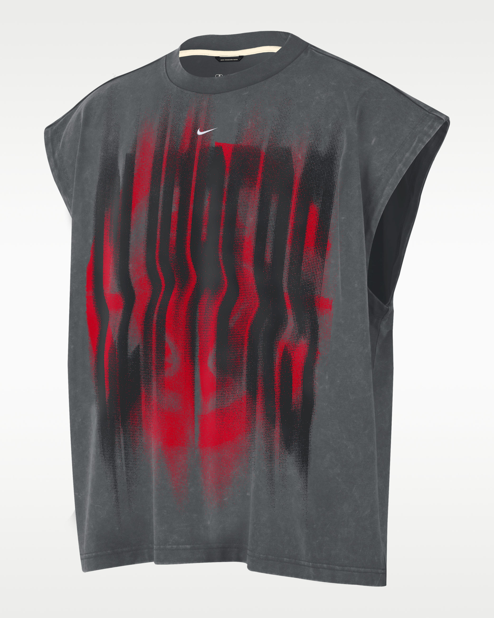 Camiseta de básquetbol sin mangas para hombre LA Clippers Standard Issue - Gris hierro/Blanco