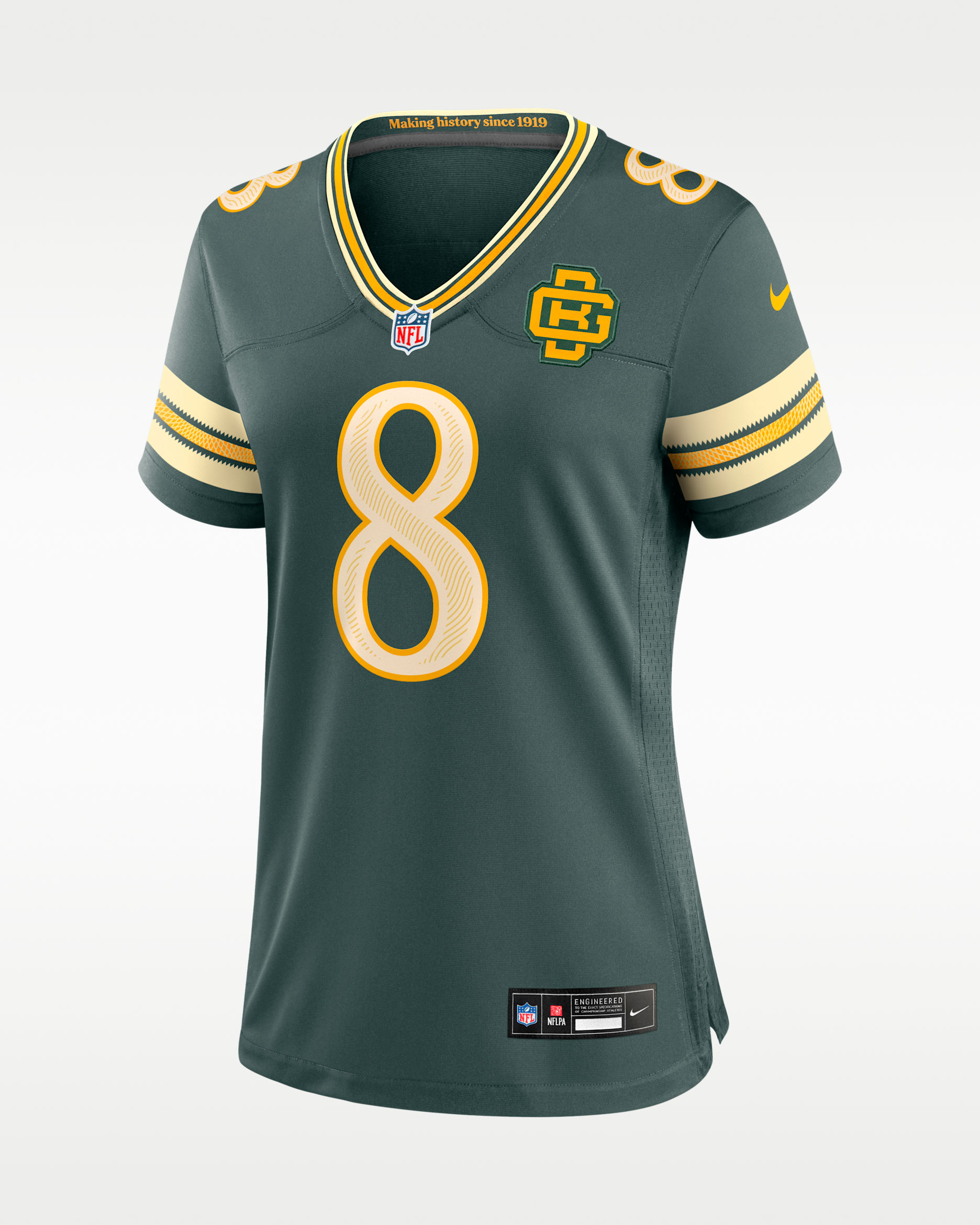 Josh Jacobs Green Bay Packers Rivalries Collection Women's Nike NFL Game Jersey - Green