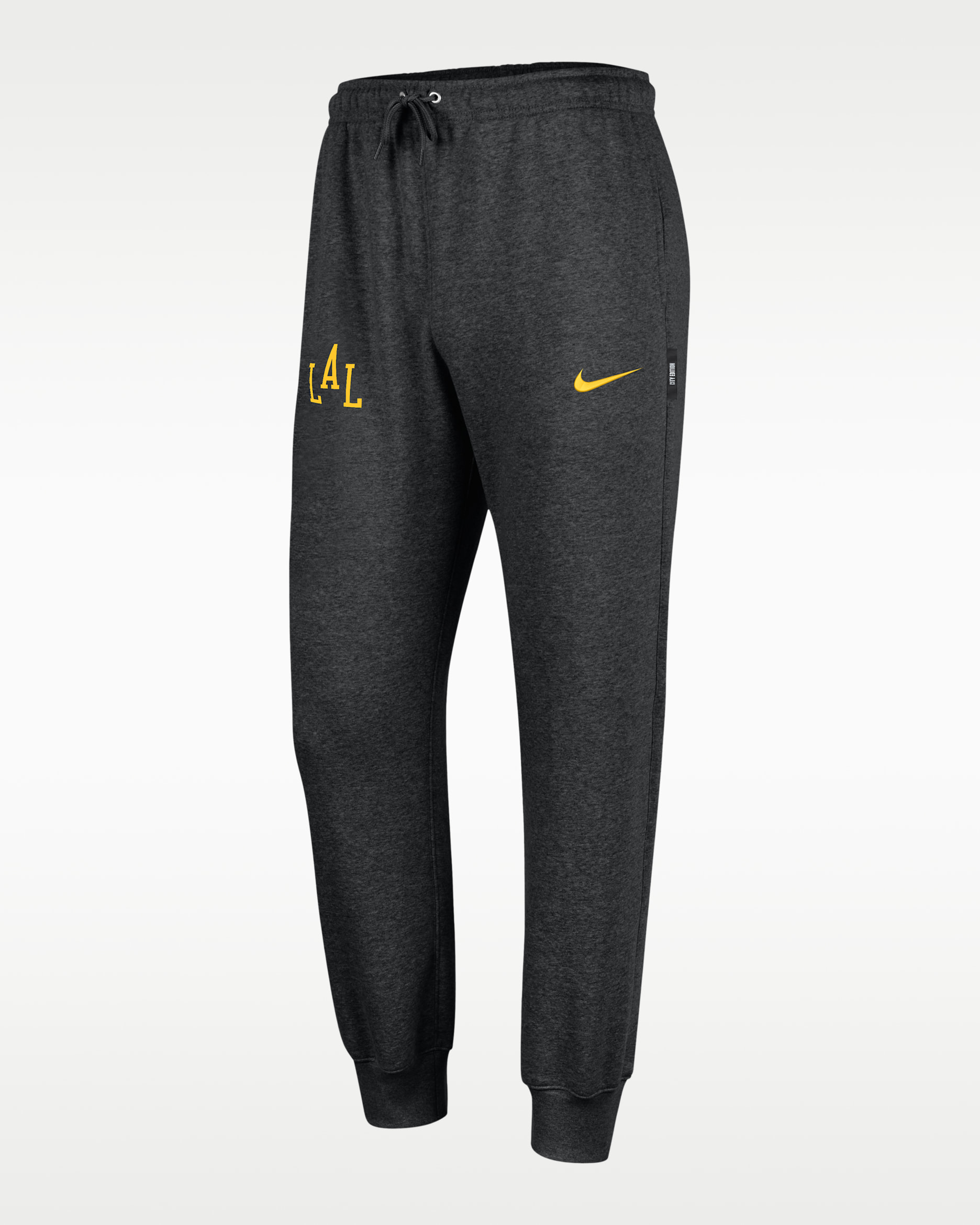Joggers Club Fleece Nike NBA para hombre Los Angeles Lakers City Edition - Negro