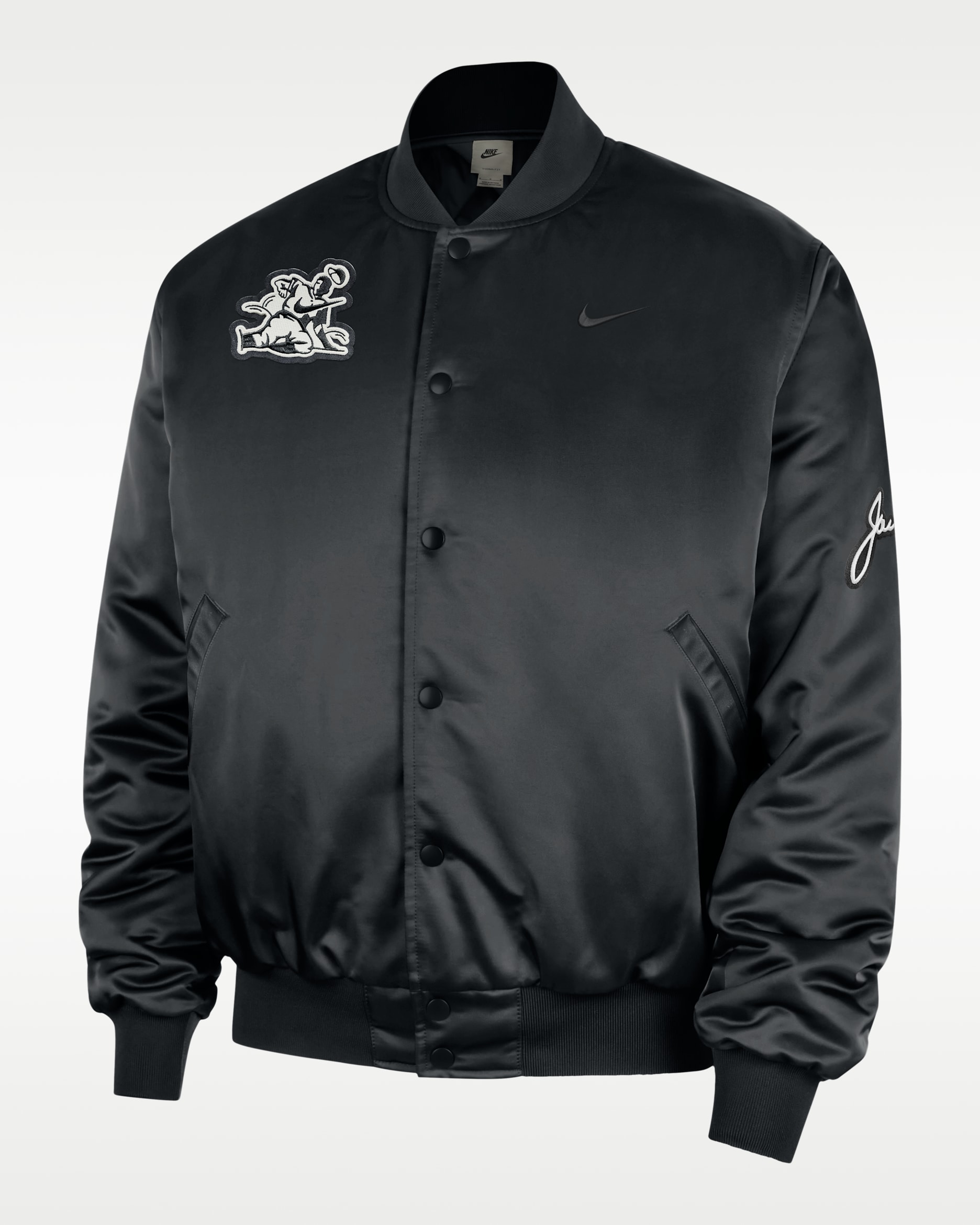 Nike Sportswear "Jackie Robinson" Men's Satin Jacket - Black