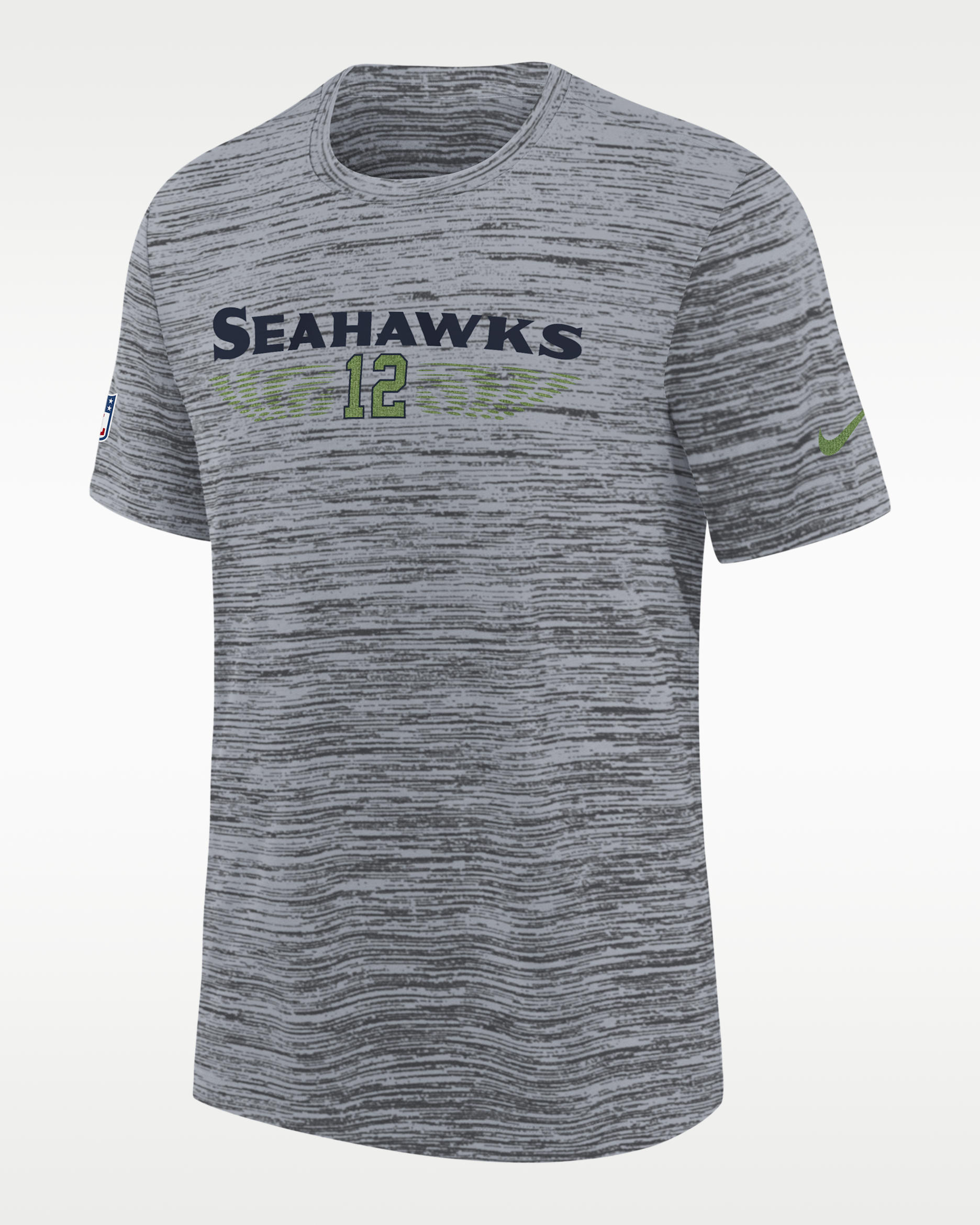 Seattle Seahawks Rivalry Sideline Velocity Big Kids' Nike Dri-FIT NFL T-Shirt - Grey
