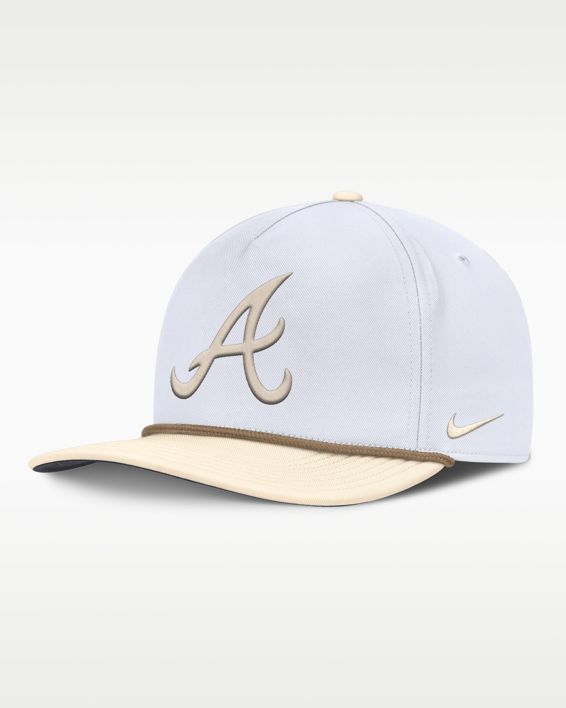 Atlanta Braves Pro Men’s Nike AeroBill MLB Adjustable Hat - White
