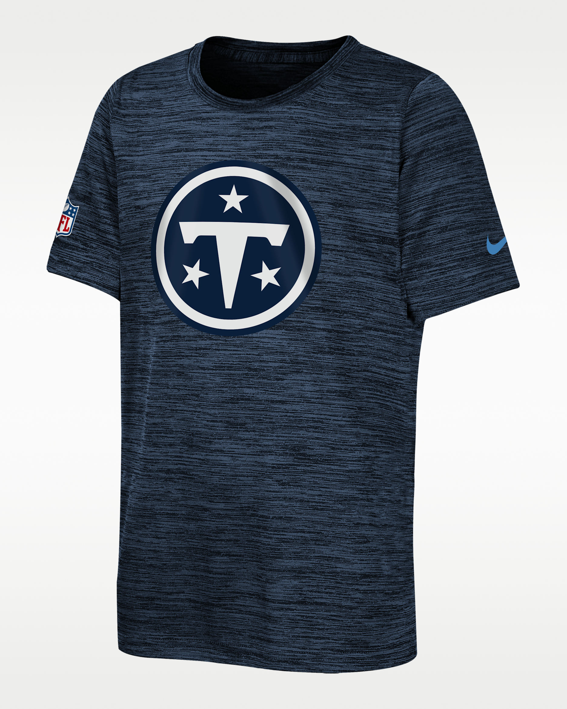 Tennessee Titans Rivalries Collection Sideline Velocity Big Kids' Nike Dri-FIT NFL T-Shirt - Navy