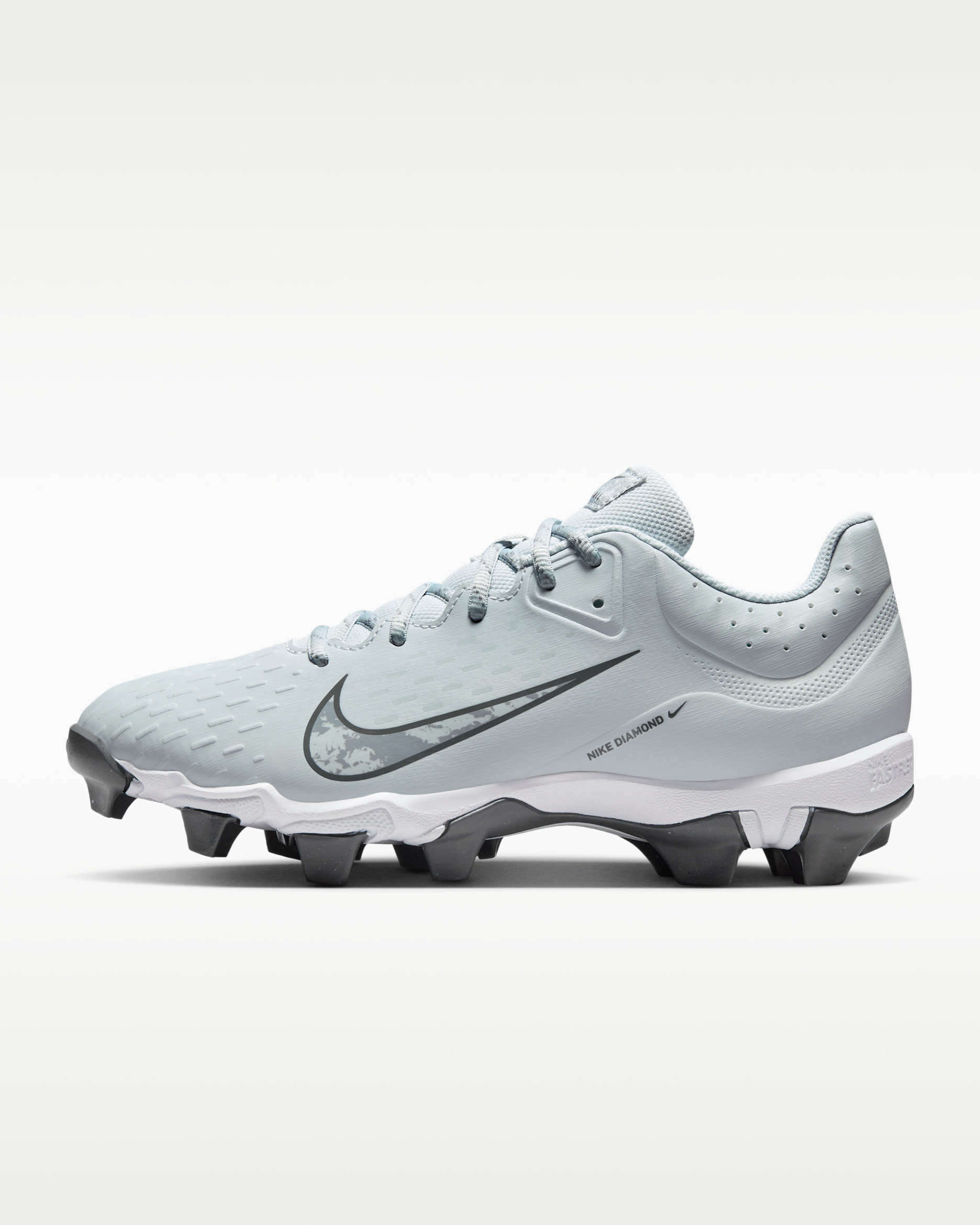 Nike Hyperdiamond 4 Keystone Women's Softball Cleats - Pure Platinum/Wolf Grey/White/Iron Grey