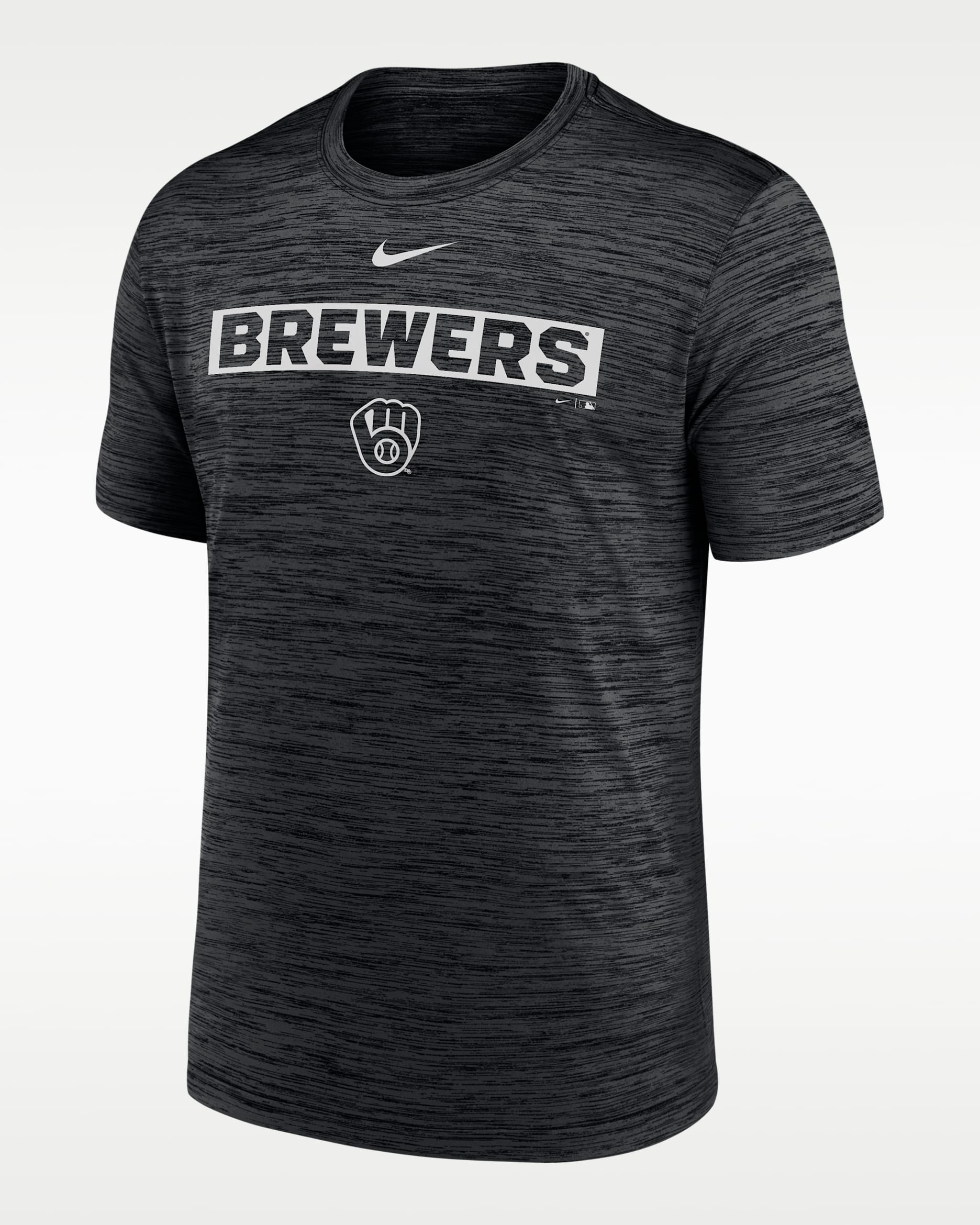 Milwaukee Brewers Velocity Men's Nike Dri-FIT MLB T-Shirt - Black