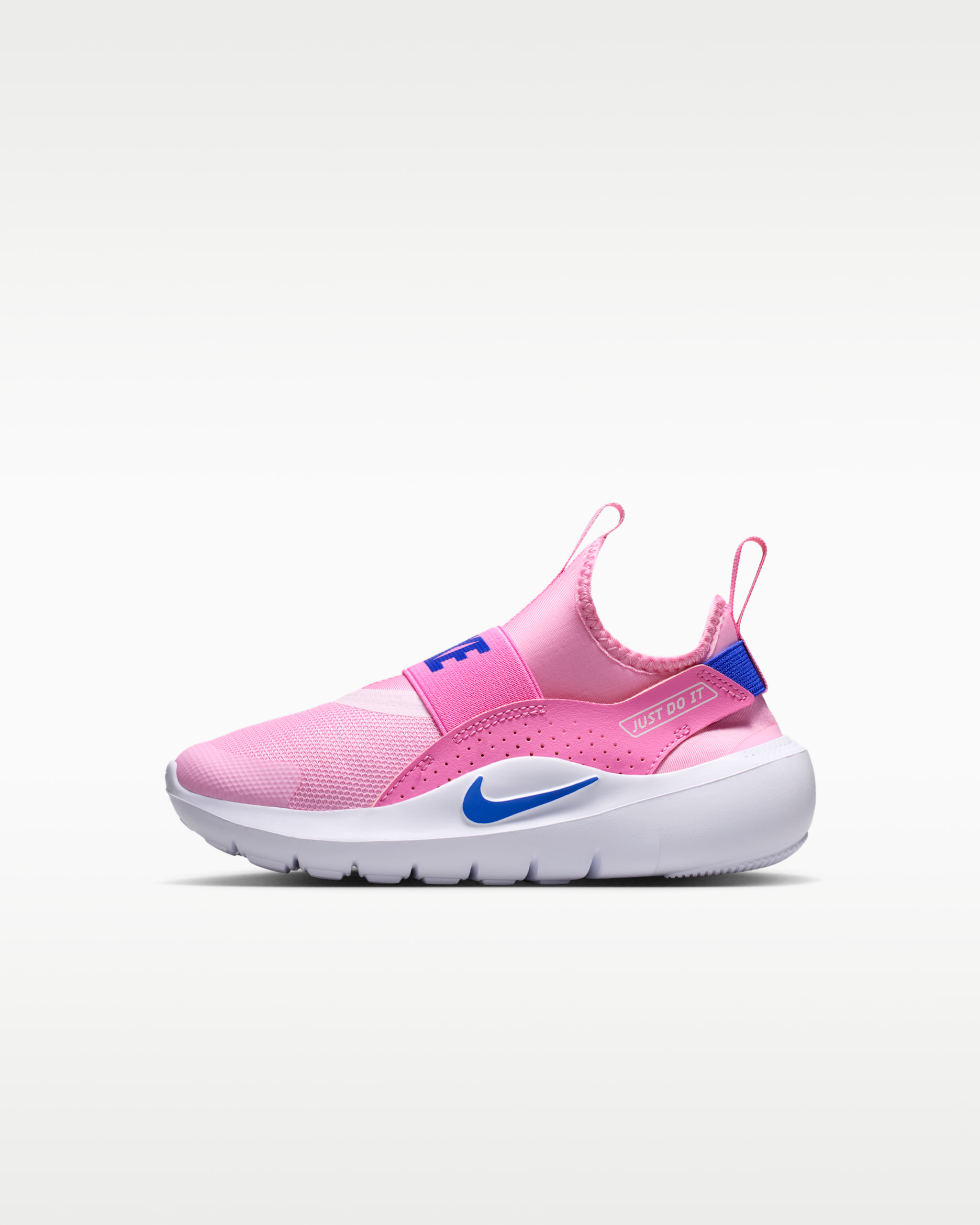 Nike Flex Runner 4 Younger Kids' Shoes - Pink Rise/Playful Pink/Pink Foam/Racer Blue