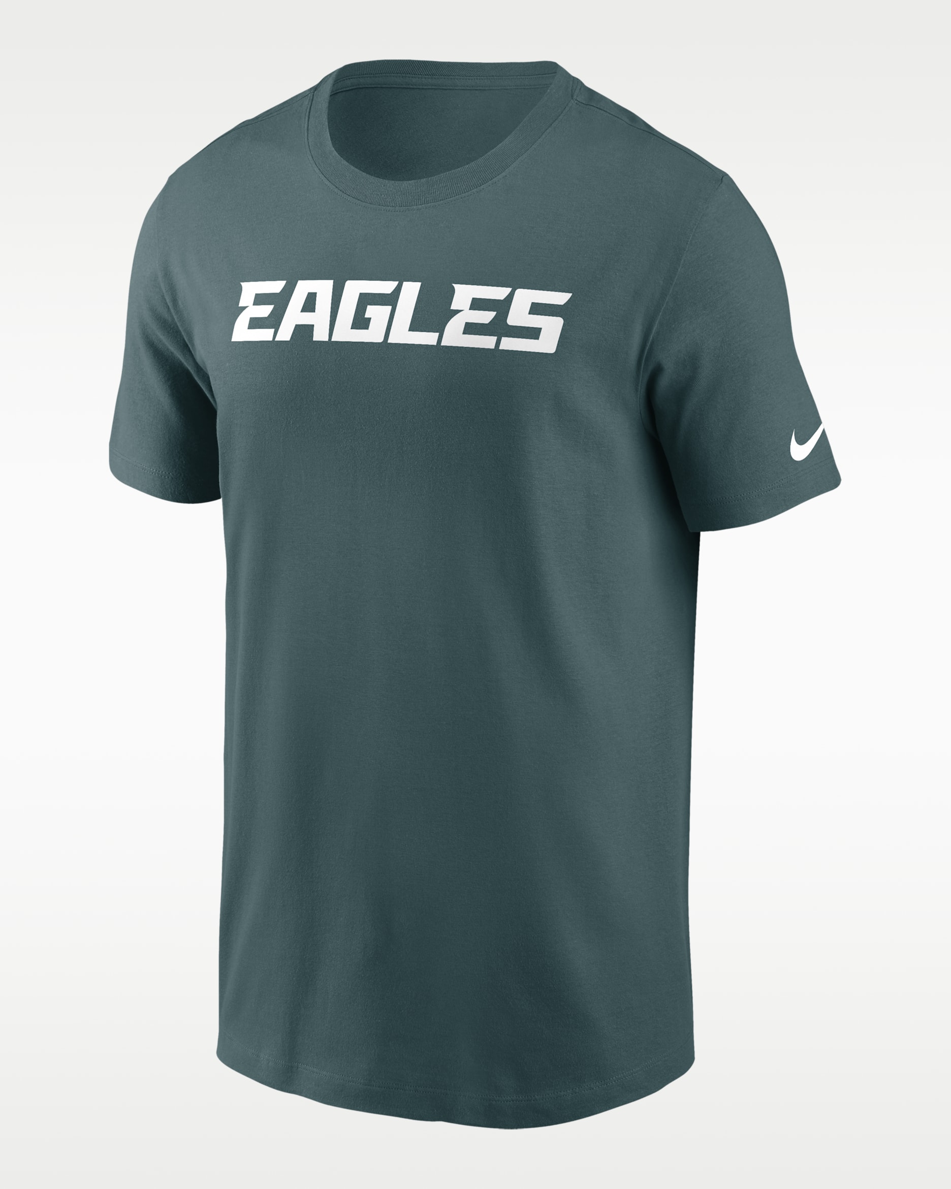 Playera Nike de la NFL para hombre Philadelphia Eagles Primetime Wordmark Essential - Azul verdoso