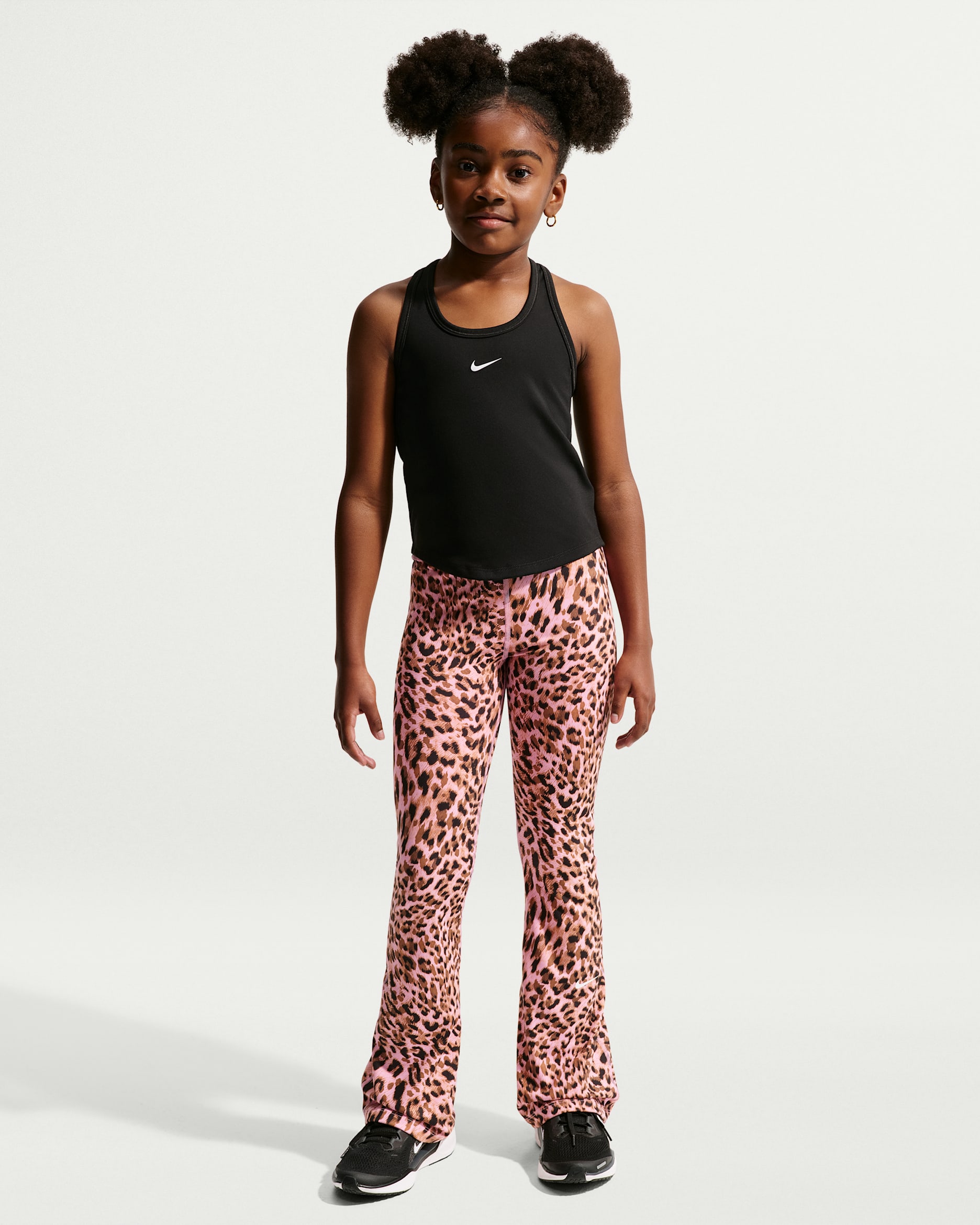 Nike One Older Kids' (Girls') Dri-FIT Flared Leggings - Pink Rise/White