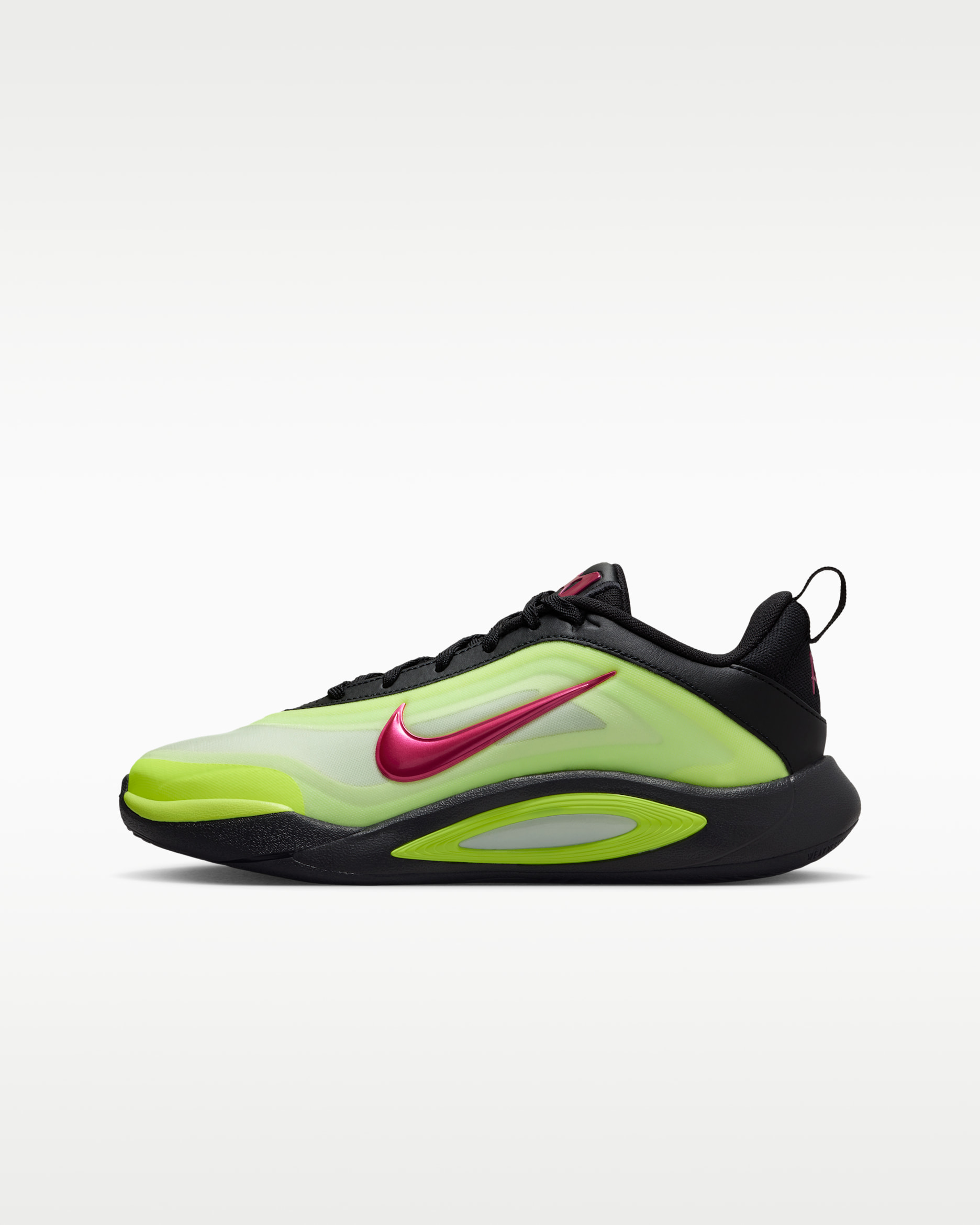 A'One SE A'ja Wilson Big Kids' Basketball Shoes - Black/Volt/Volt Glow/Hyper Pink
