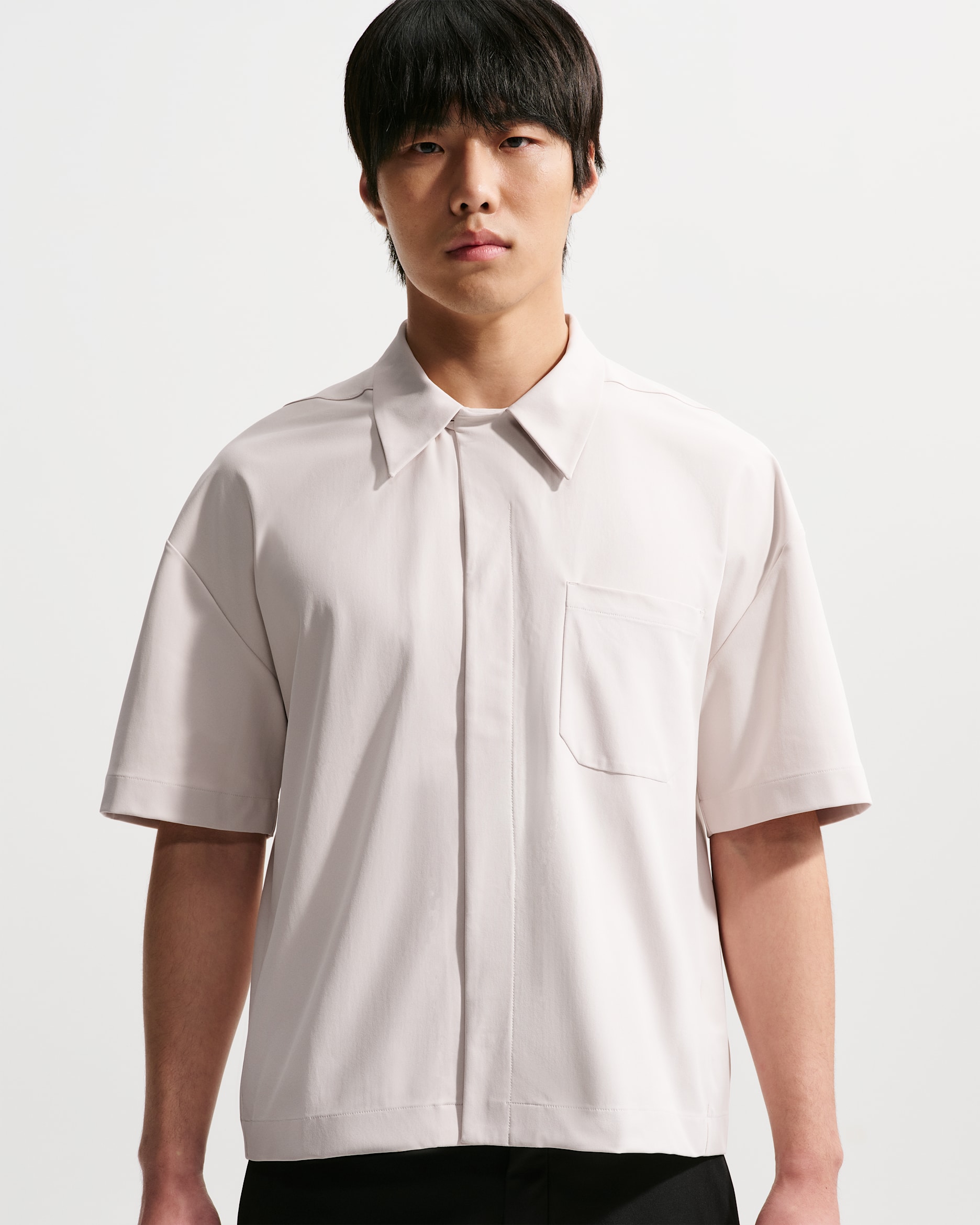 Nike 24.7 PerfectStretch Men's Dri-FIT UV Button-Up Shirt - Light Orewood Brown/Sail/Light Iron Ore