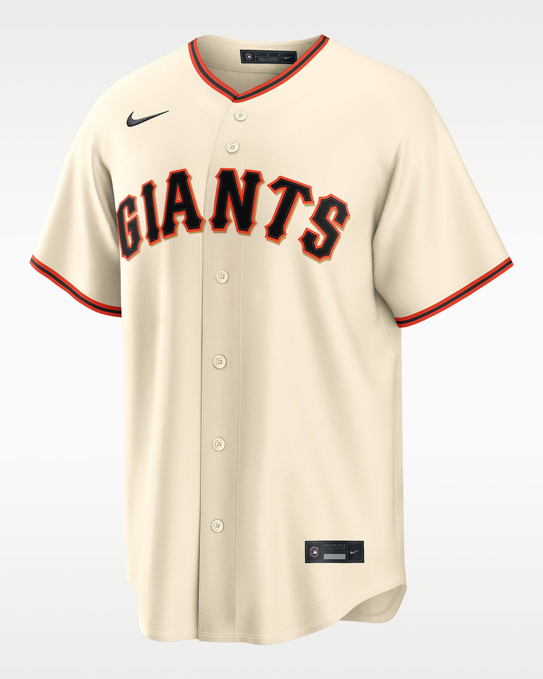 Jersey Nike de la MLB Replica para hombre de los San Francisco Giants - Leche de coco