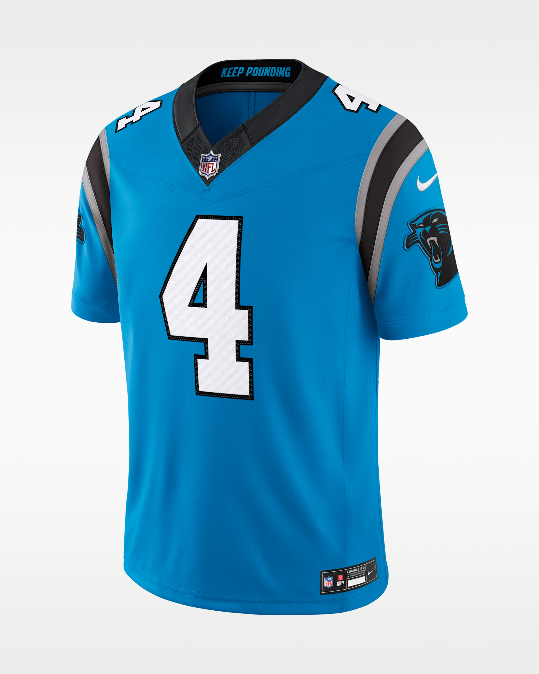 Jersey Nike Dri-FIT de la NFL Limited para hombre Tetairoa McMillan Carolina Panthers - Azul