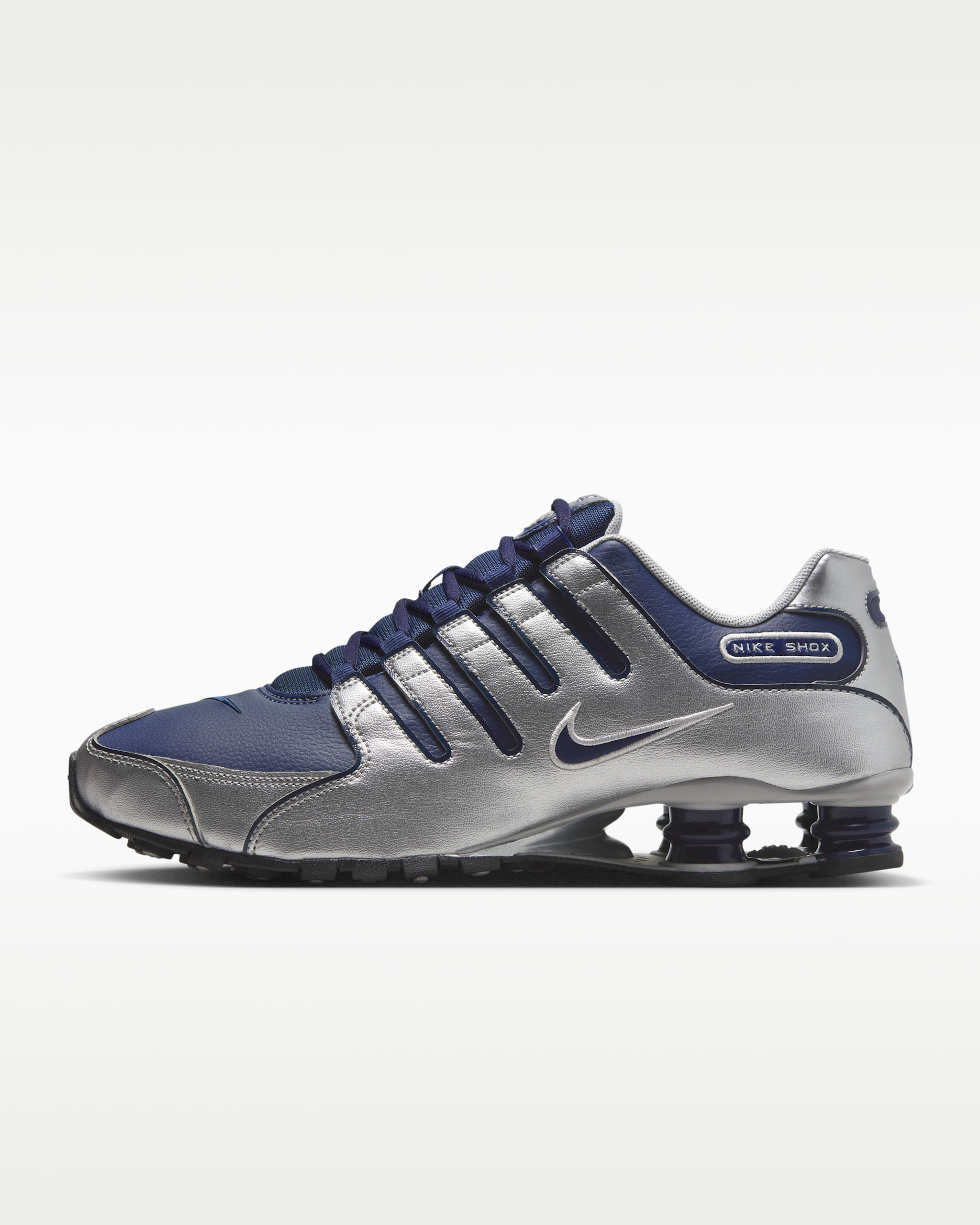 Nike Shox NZ Men's Shoe - Midnight Navy/Metallic Silver/Black