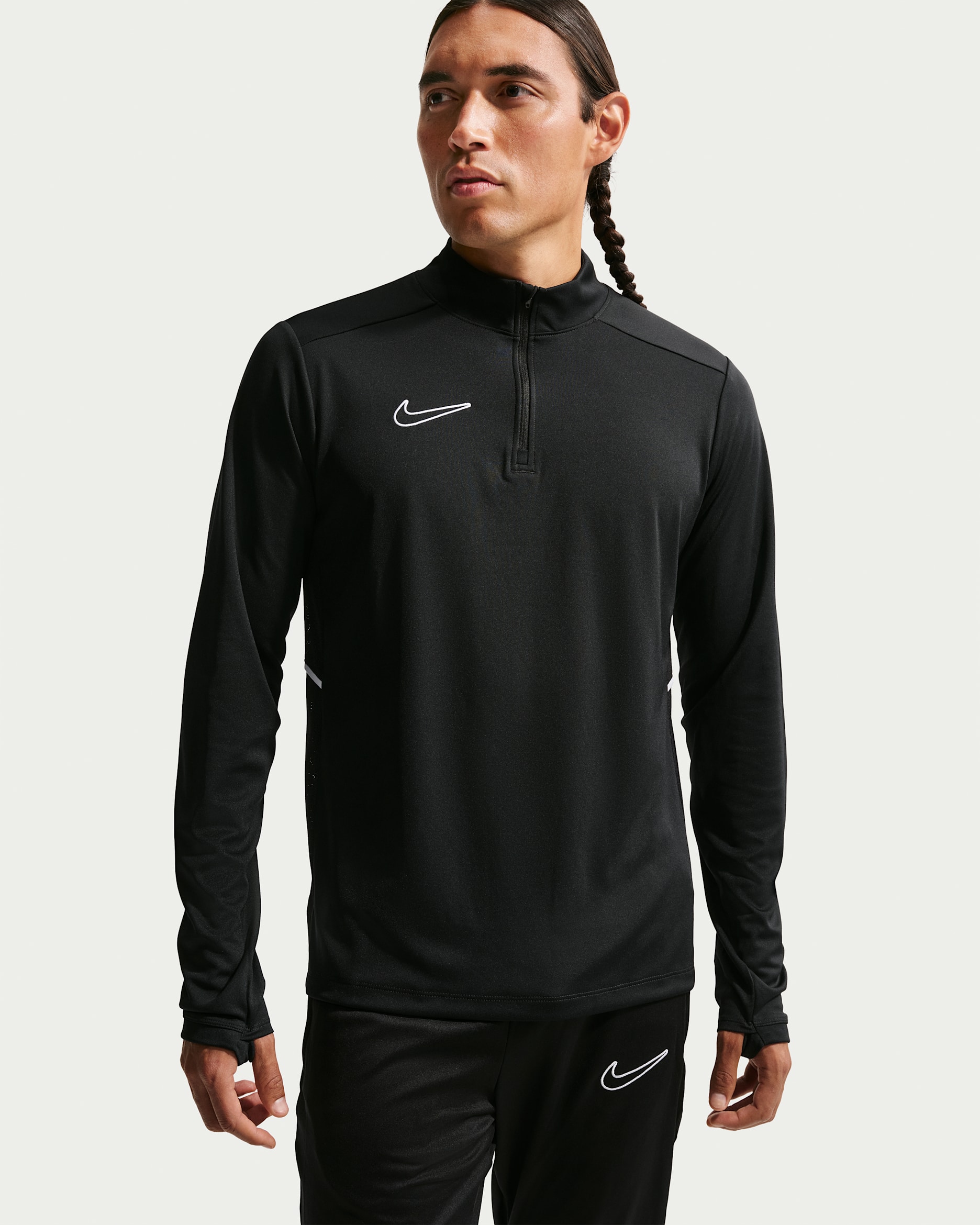 Haut d'entraînement de foot Dri-FIT Nike Academy pour homme - Noir/Noir/Blanc