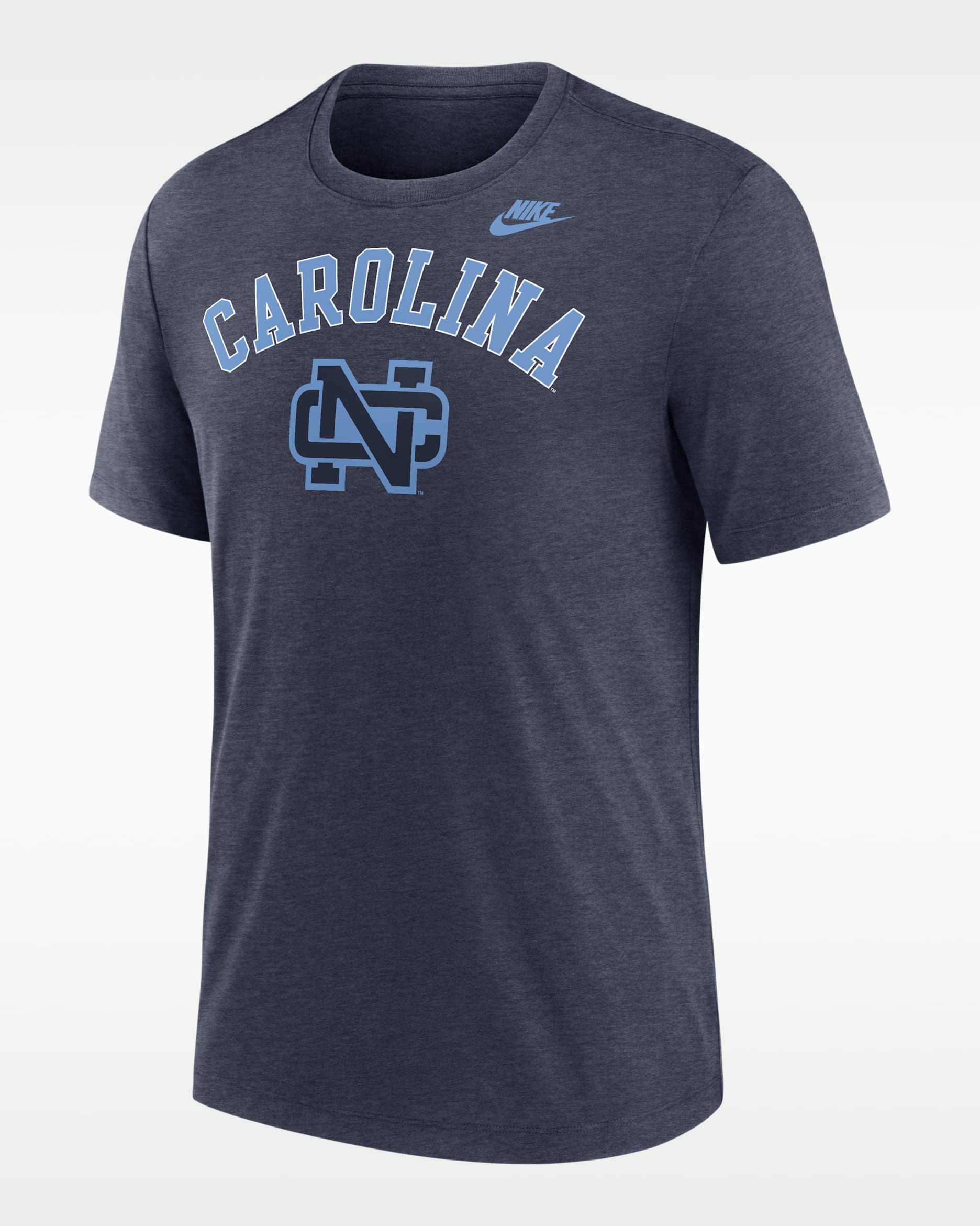 North Carolina Legacy Arch Men's Nike College T-Shirt - Navy Heather