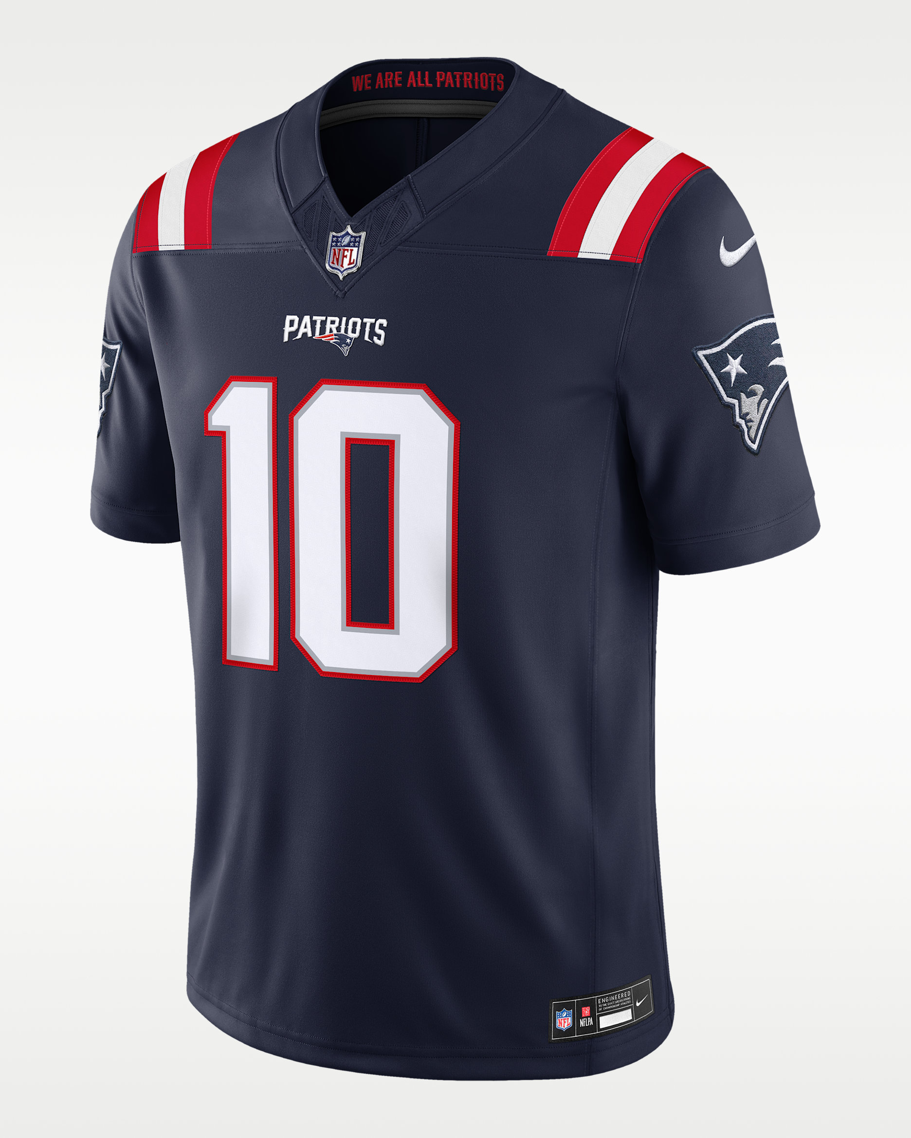Drake Maye New England Patriots Men's Nike Dri-FIT NFL Limited Jersey - College Navy