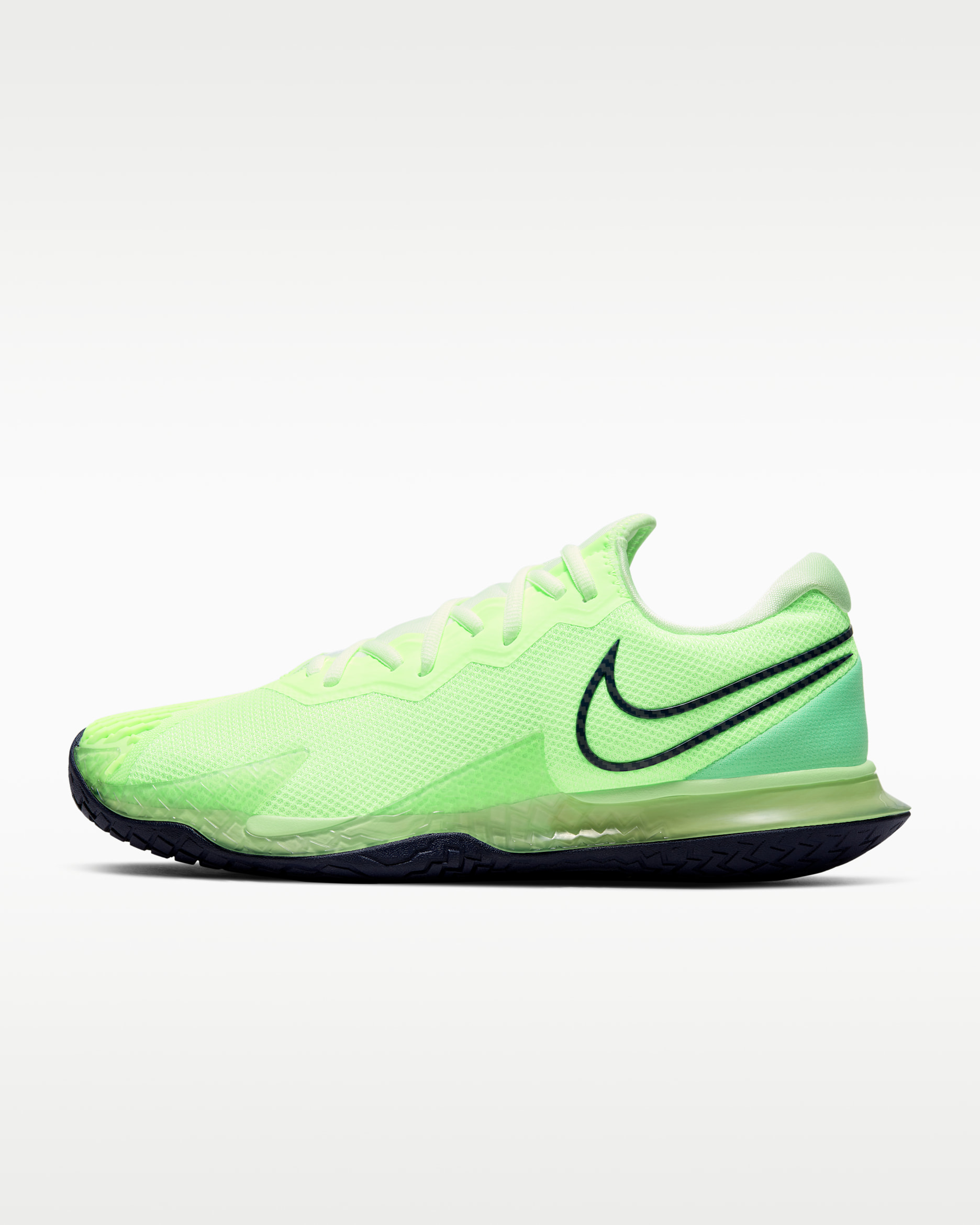 NikeCourt Air Zoom Vapor Cage 4 Men’s Hard Court Tennis Shoes - Ghost Green/Barely Volt/Aphid Green/Blackened Blue