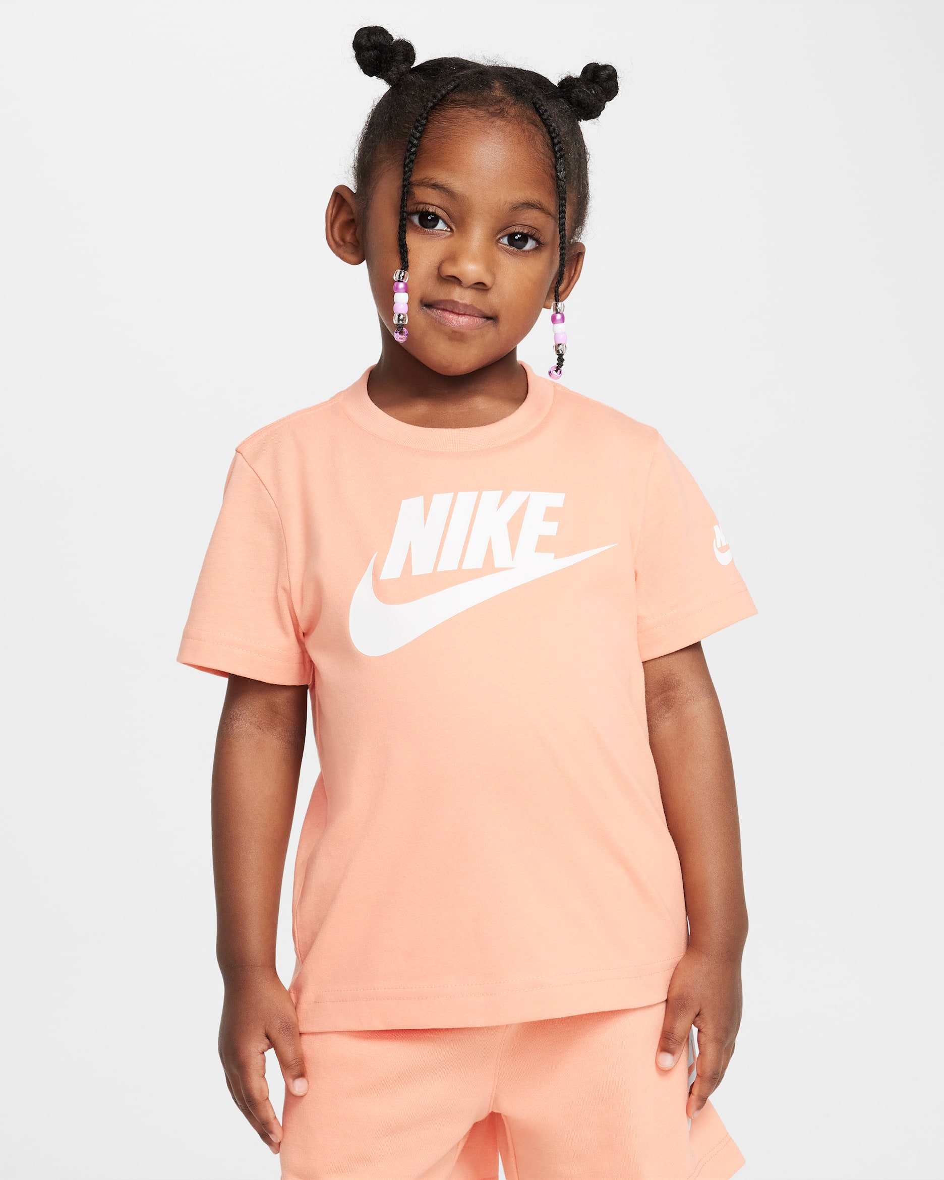 Nike Futura Toddler Evergreen T-Shirt - Apricot Agate