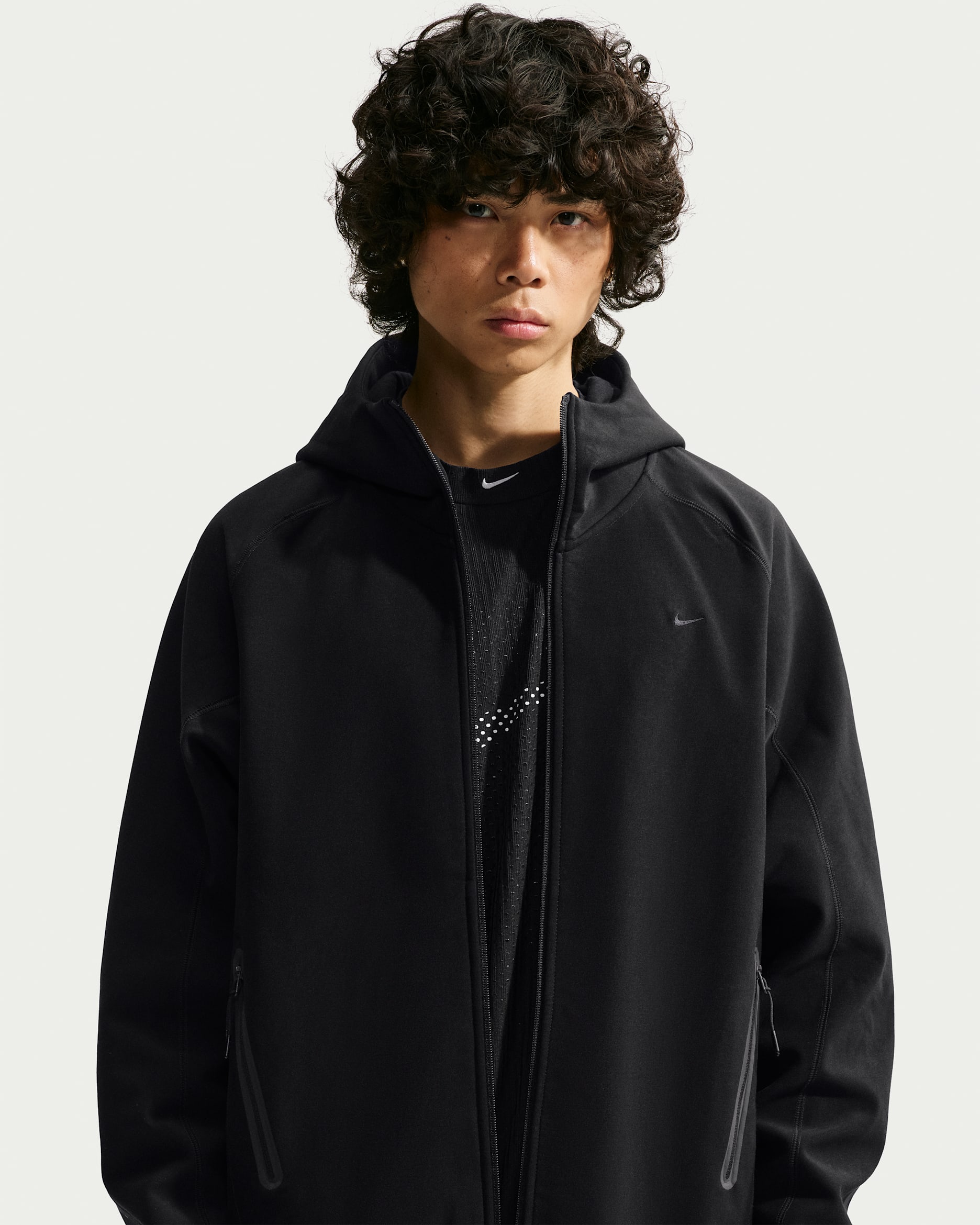 Nike Tech Men's Loose Therma-FIT Shori Knit Jacket - Black/Black