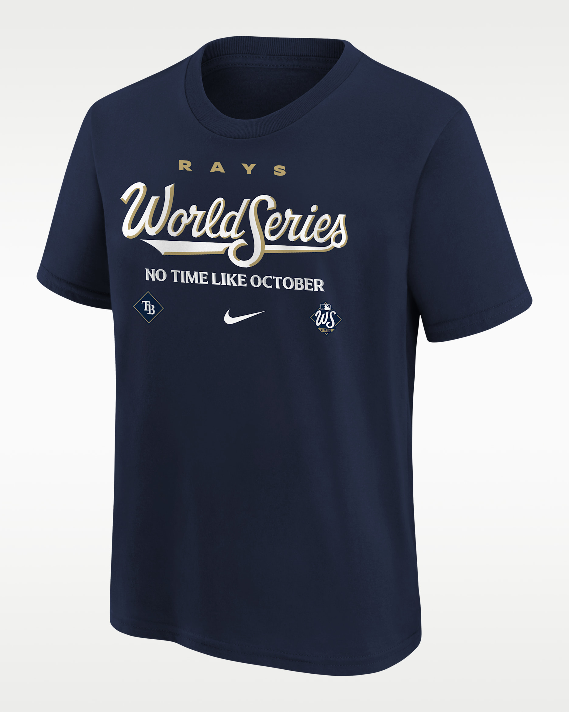 Tampa Bay Rays 2026 World Series Participant Big Kids' Nike MLB T-Shirt - Navy