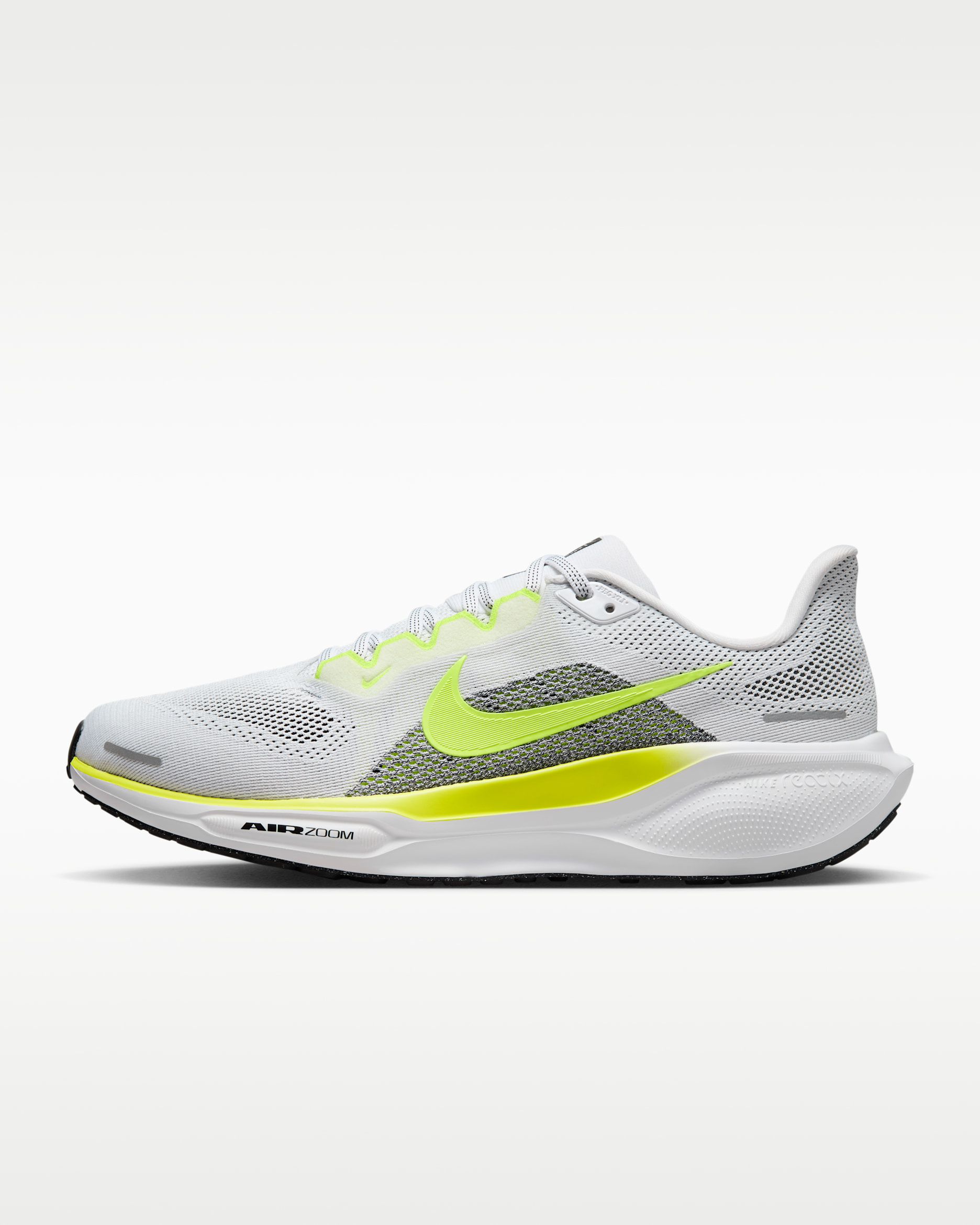 Nike Pegasus 41 Men's Road Running Shoes - White/Black/Volt