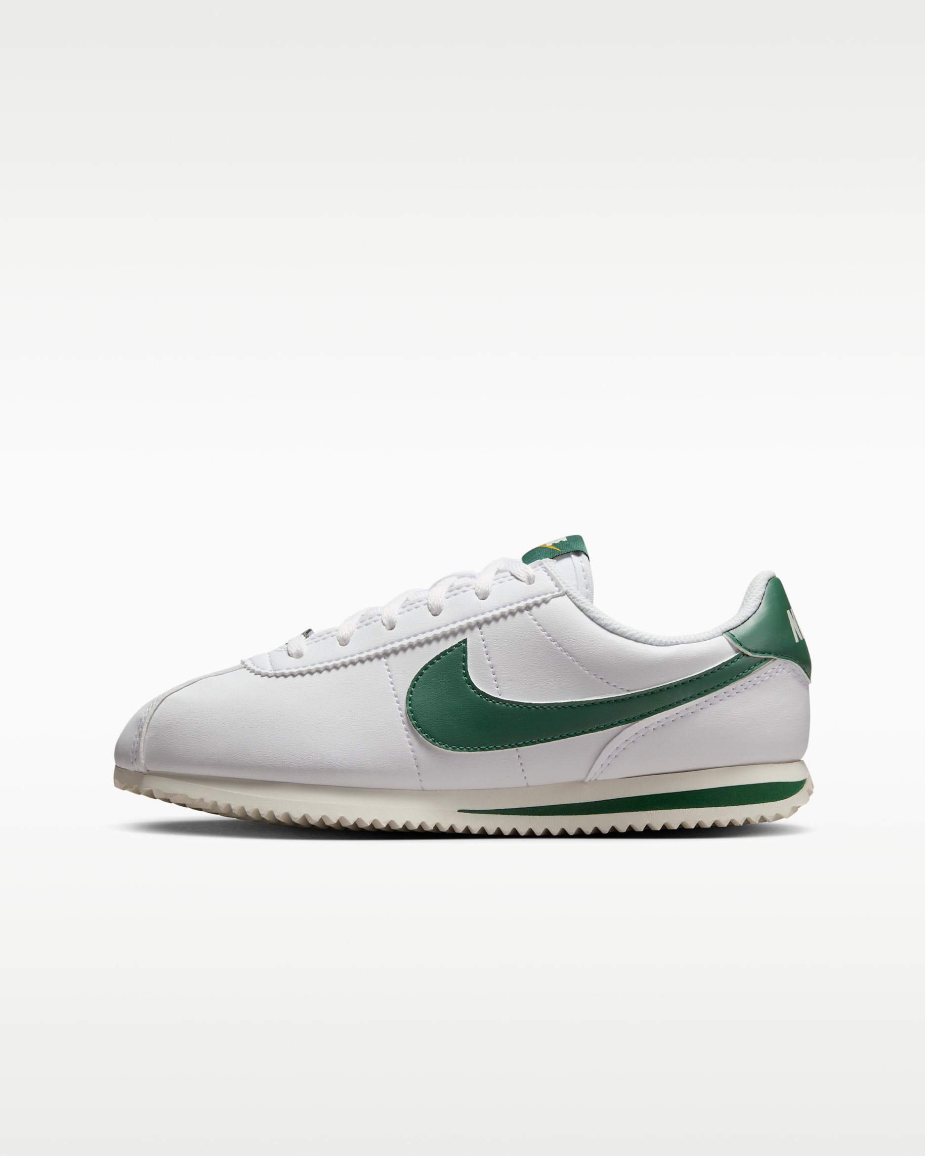 รองเท้าเด็กโต Nike Cortez - ขาว/Soft Pearl/Ochre/Fir