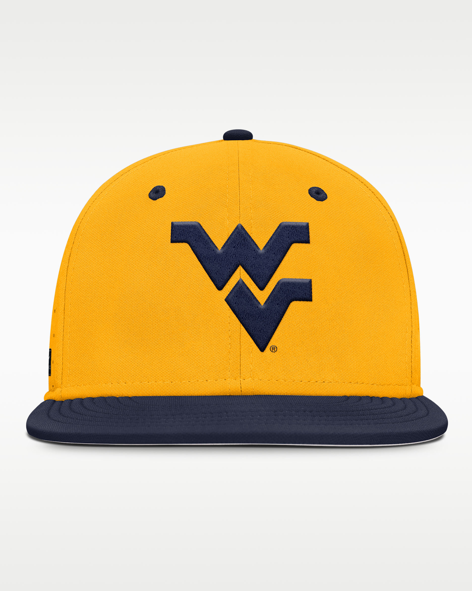 West Virginia Mountaineers Dugout True Men’s Nike Dri-FIT College Fitted Hat - Gold