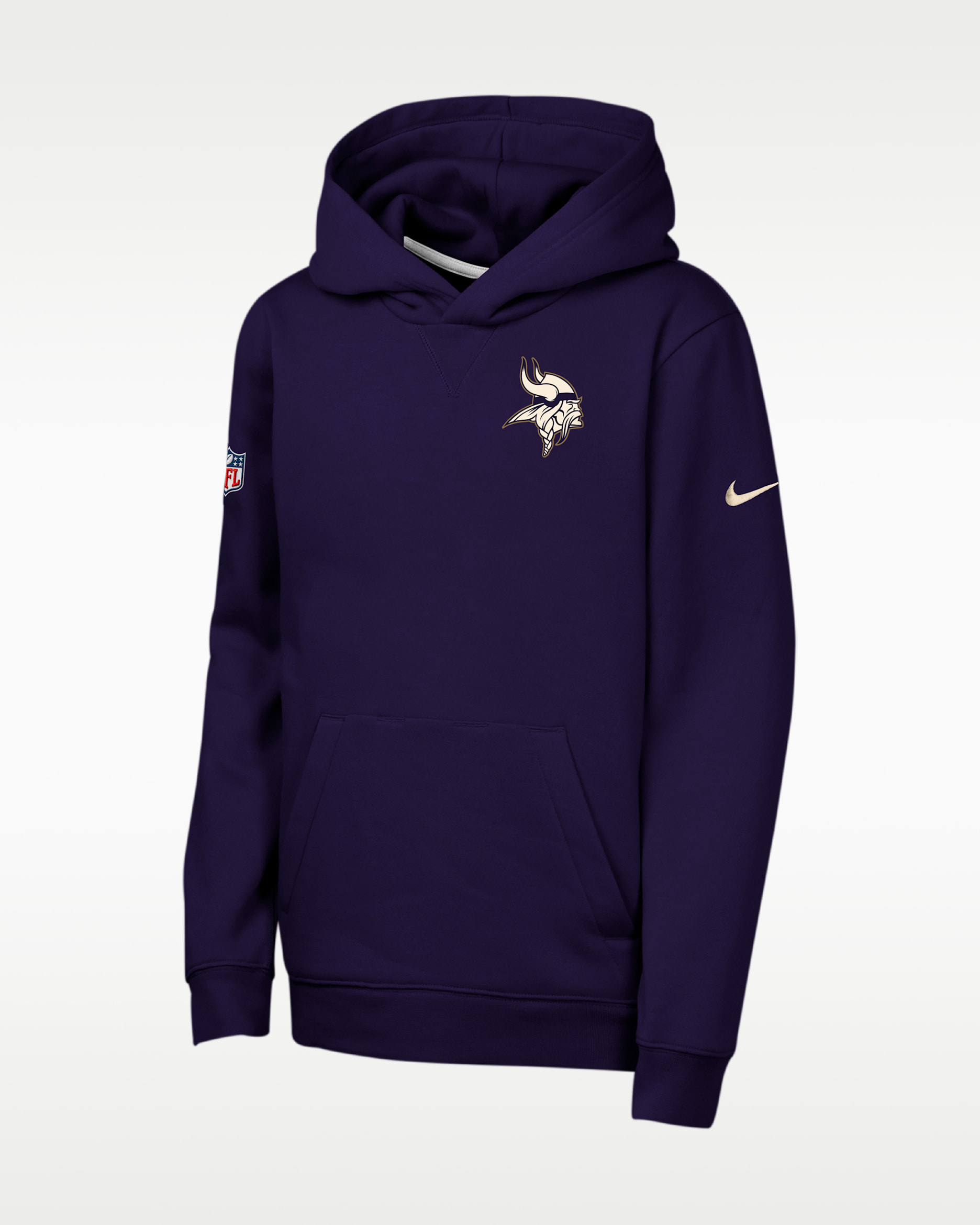 Minnesota Vikings Rivalries Collection Sideline Club Big Kids' Nike NFL Pullover Hoodie - Purple