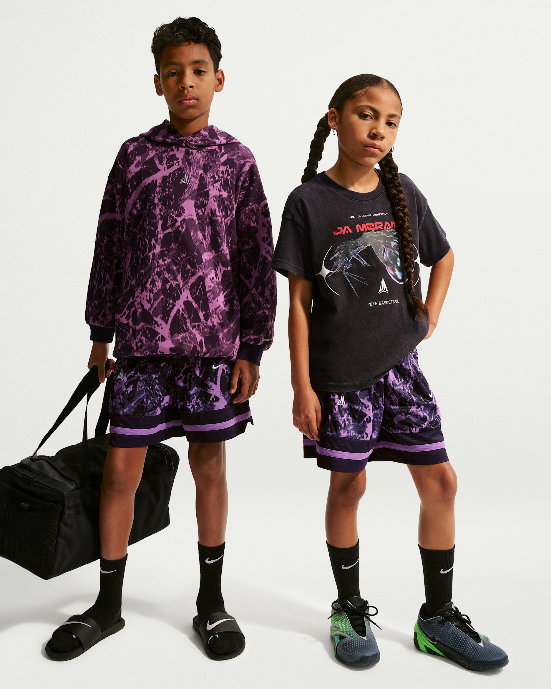 Ja 大童 Dri-FIT 籃球褲 - Purple Dynasty/Monarch Purple