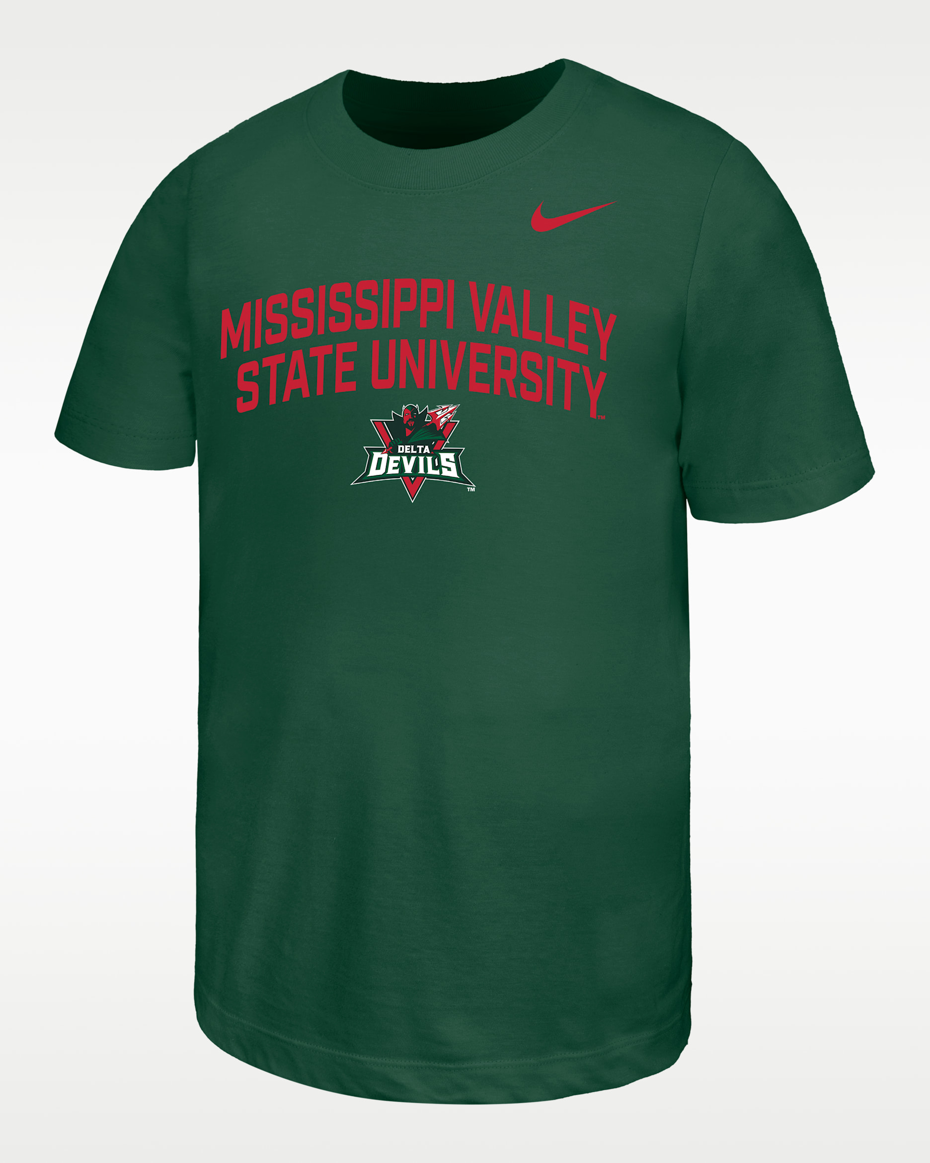 Nike College (Mississippi Valley State University) Big Kids' Short-Sleeve T-Shirt - Gorge Green
