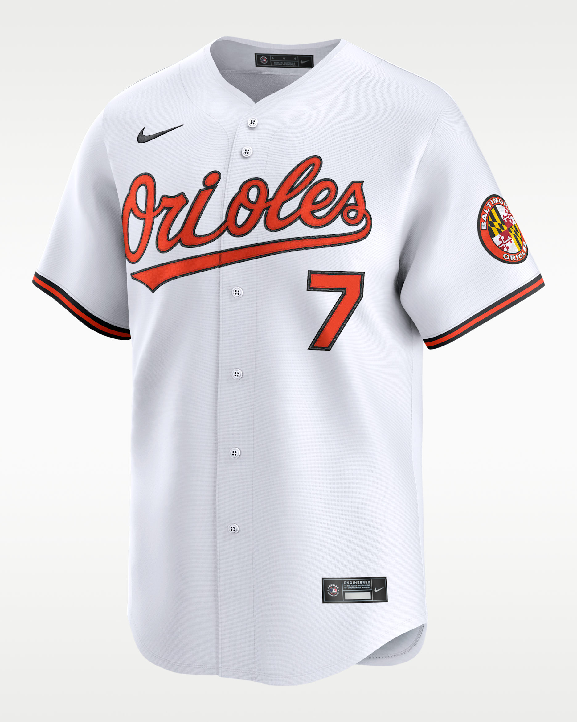 Jackson Holliday Baltimore Orioles Men's Nike Dri-FIT MLB Limited Jersey - White