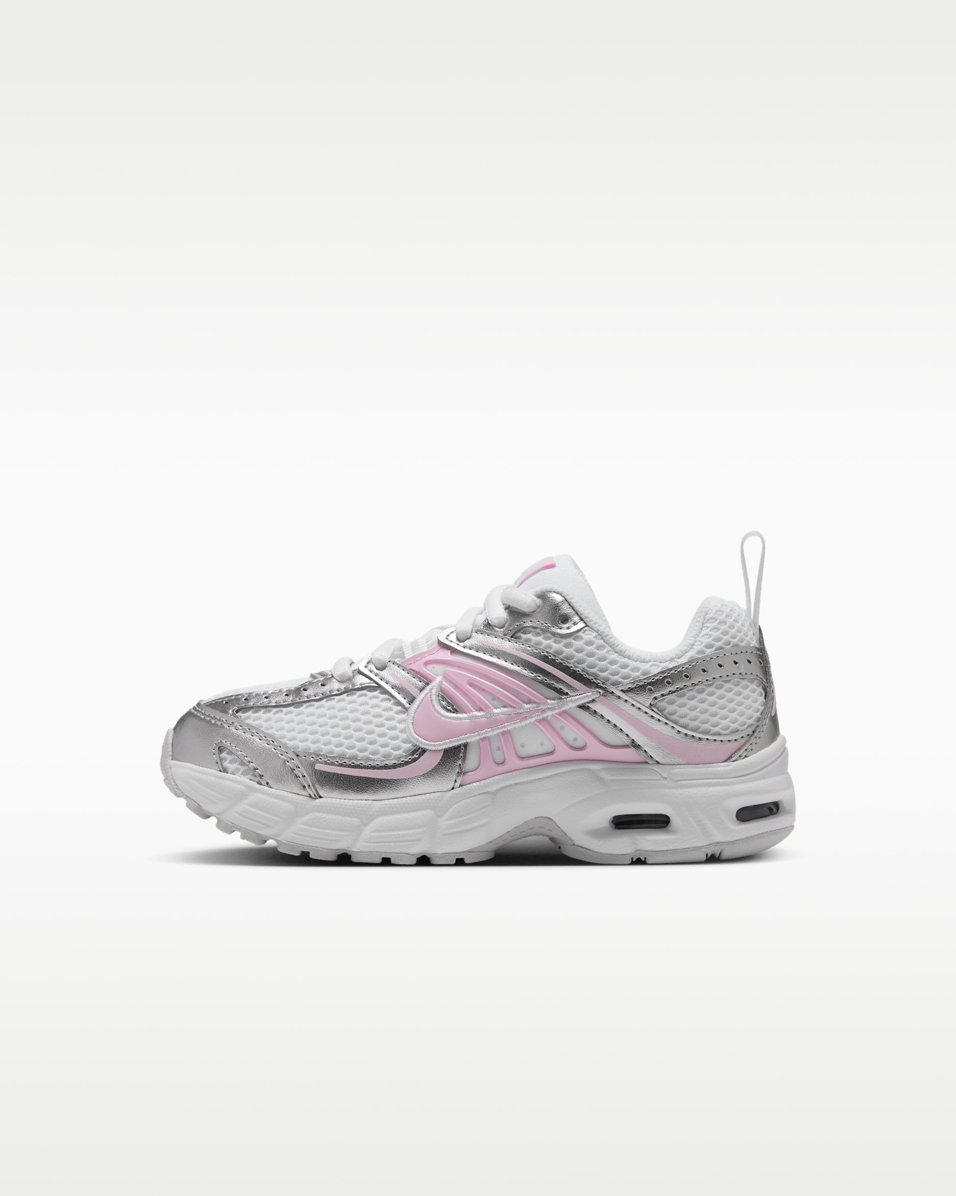 Nike Air Max Moto 2K Younger Kids' Shoes - White/Pure Platinum/Metallic Silver/Pink Foam