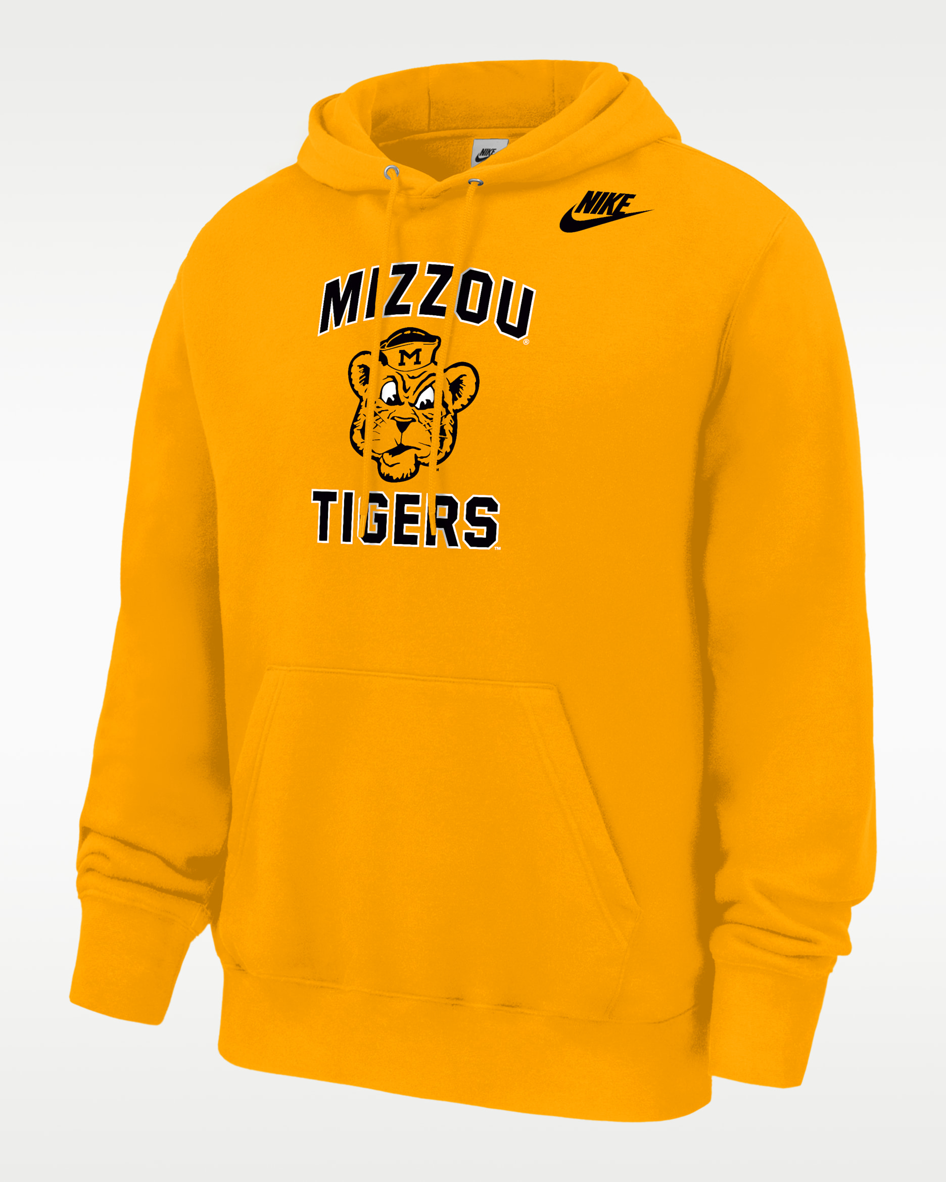 Missouri Tigers Club Men's Nike Football Fleece Pullover Hoodie - University Gold
