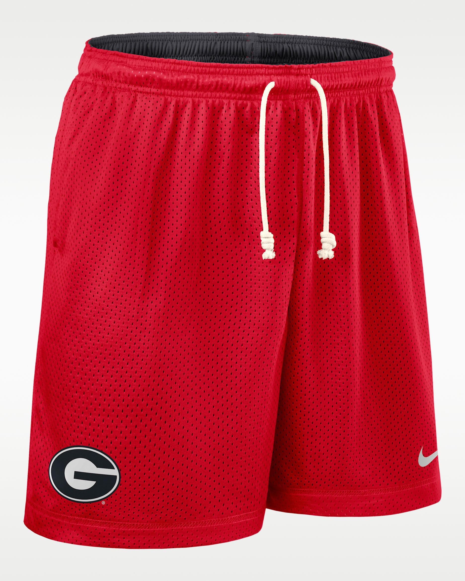 Shorts universitarios Nike Dri-FIT para hombre Georgia Sideline Reversible - Rojo/Antracita