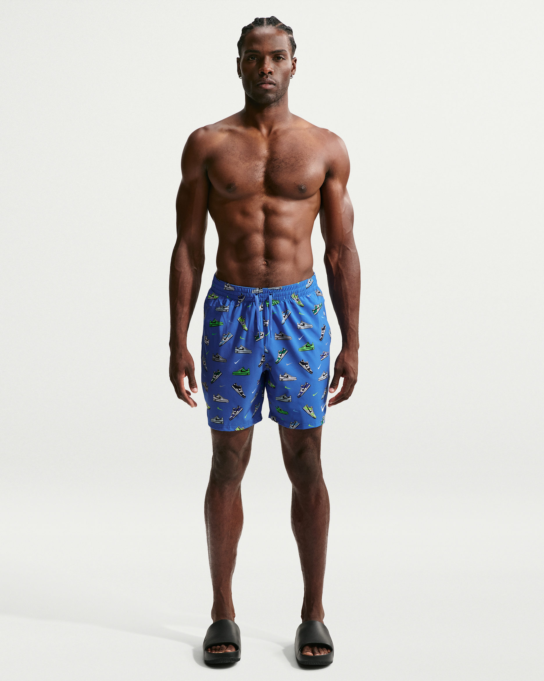 Nike Swim Breaker Men's 7" Brief-Lined Volley Short - Blue Crystal