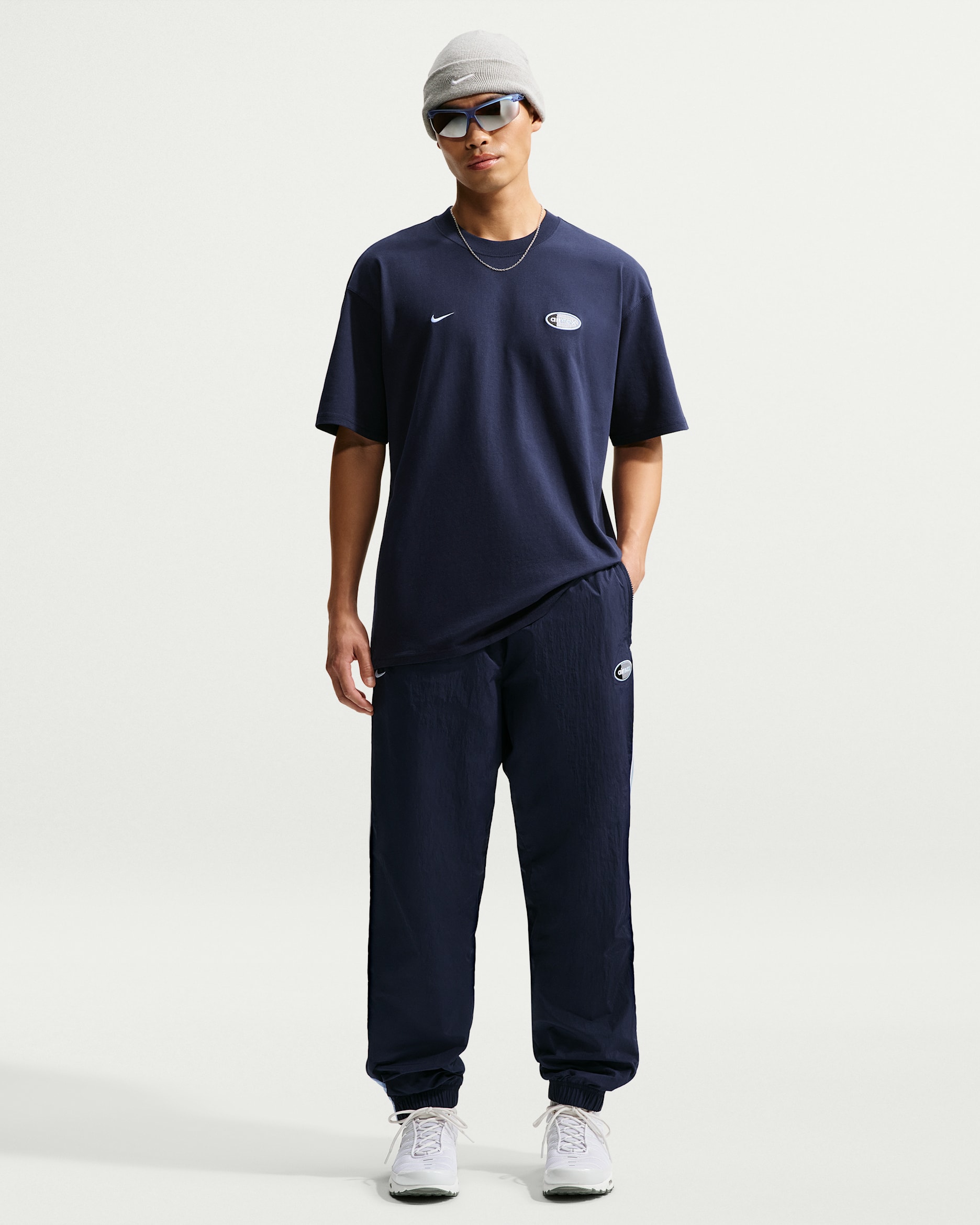 Nike Sportswear Air Max 95 Men's Woven Trousers - Obsidian/Psychic Blue/White/Psychic Blue
