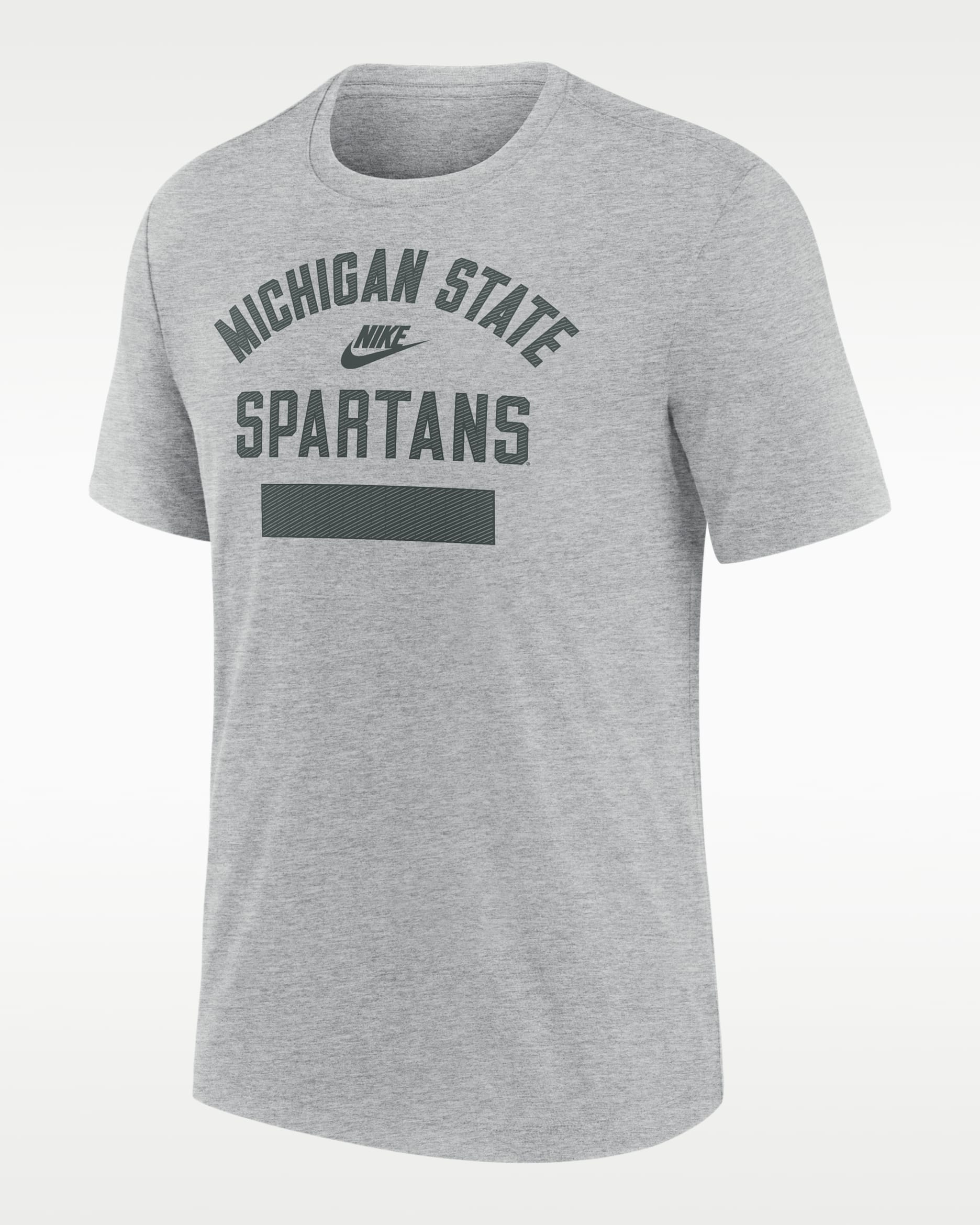 Michigan State Legacy Men's Nike College T-Shirt - Grey Heather
