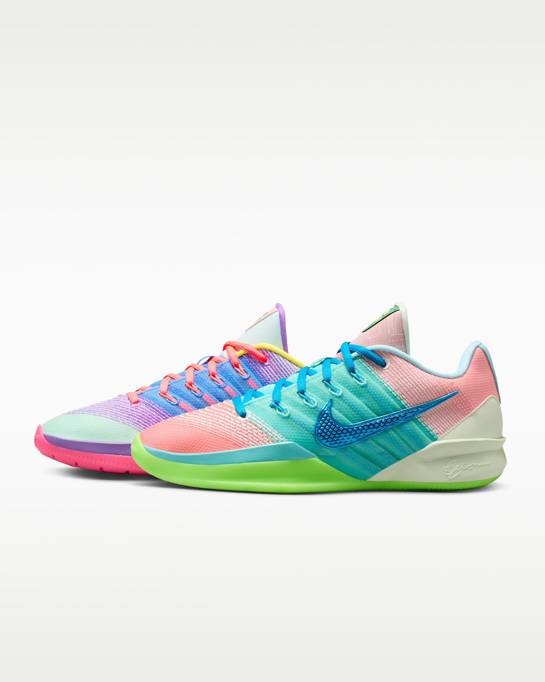 Sabrina 3 'What The?' Basketball Shoes - Igloo/Blue Crystal/Light Atomic Pink/Hot Lava