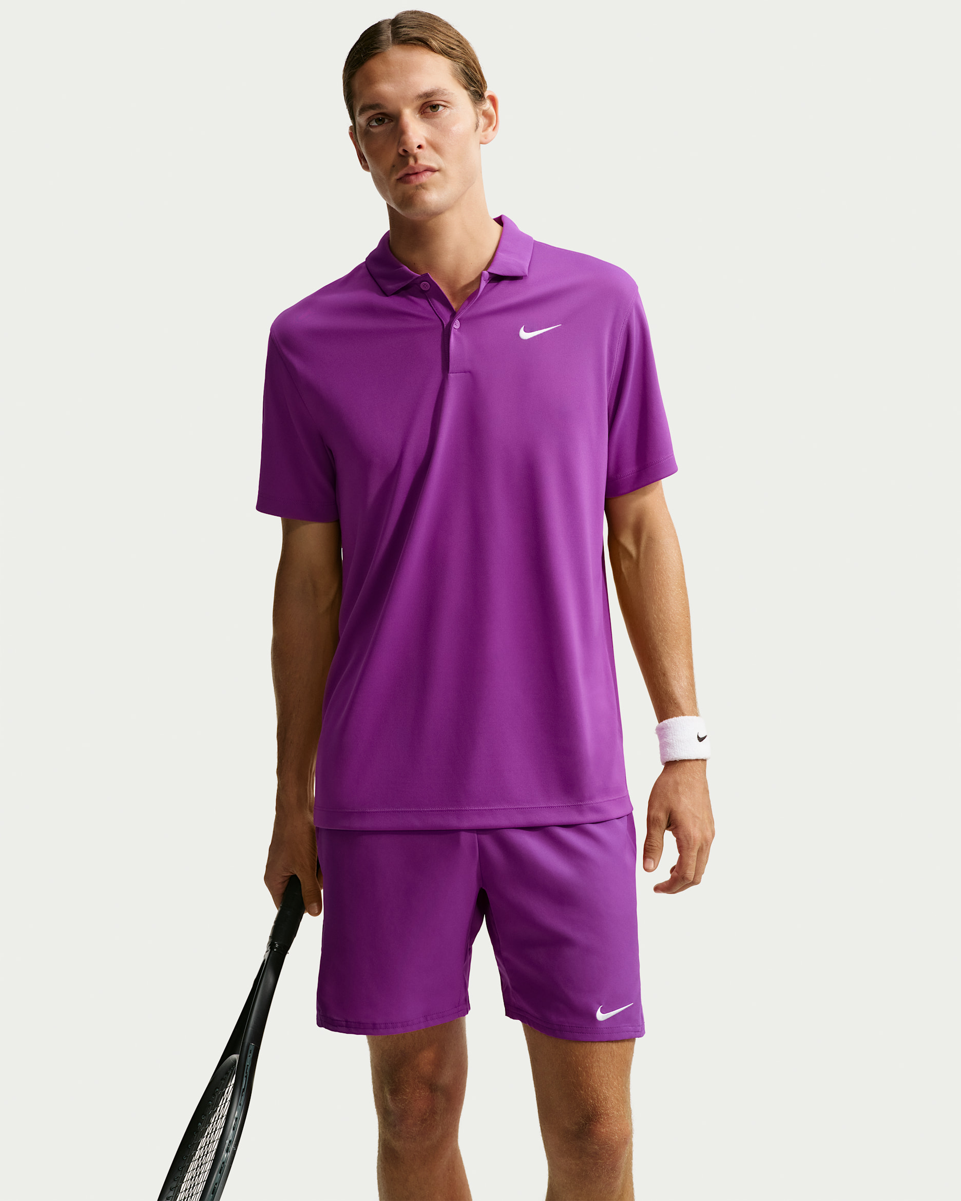 NikeCourt Dri-FIT Men's Tennis Polo - Bold Berry/White
