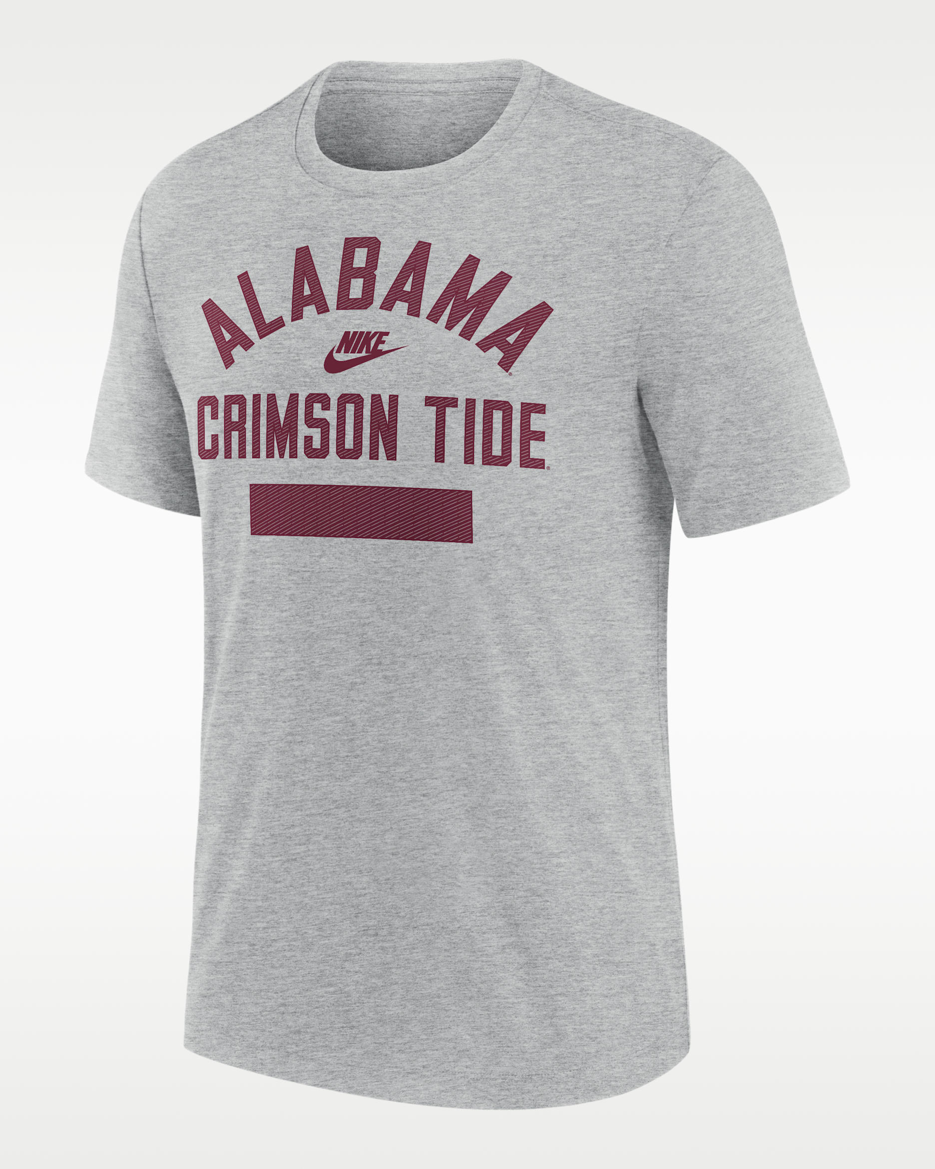 Playera universitaria Nike para hombre Alabama Legacy - Gris jaspeado