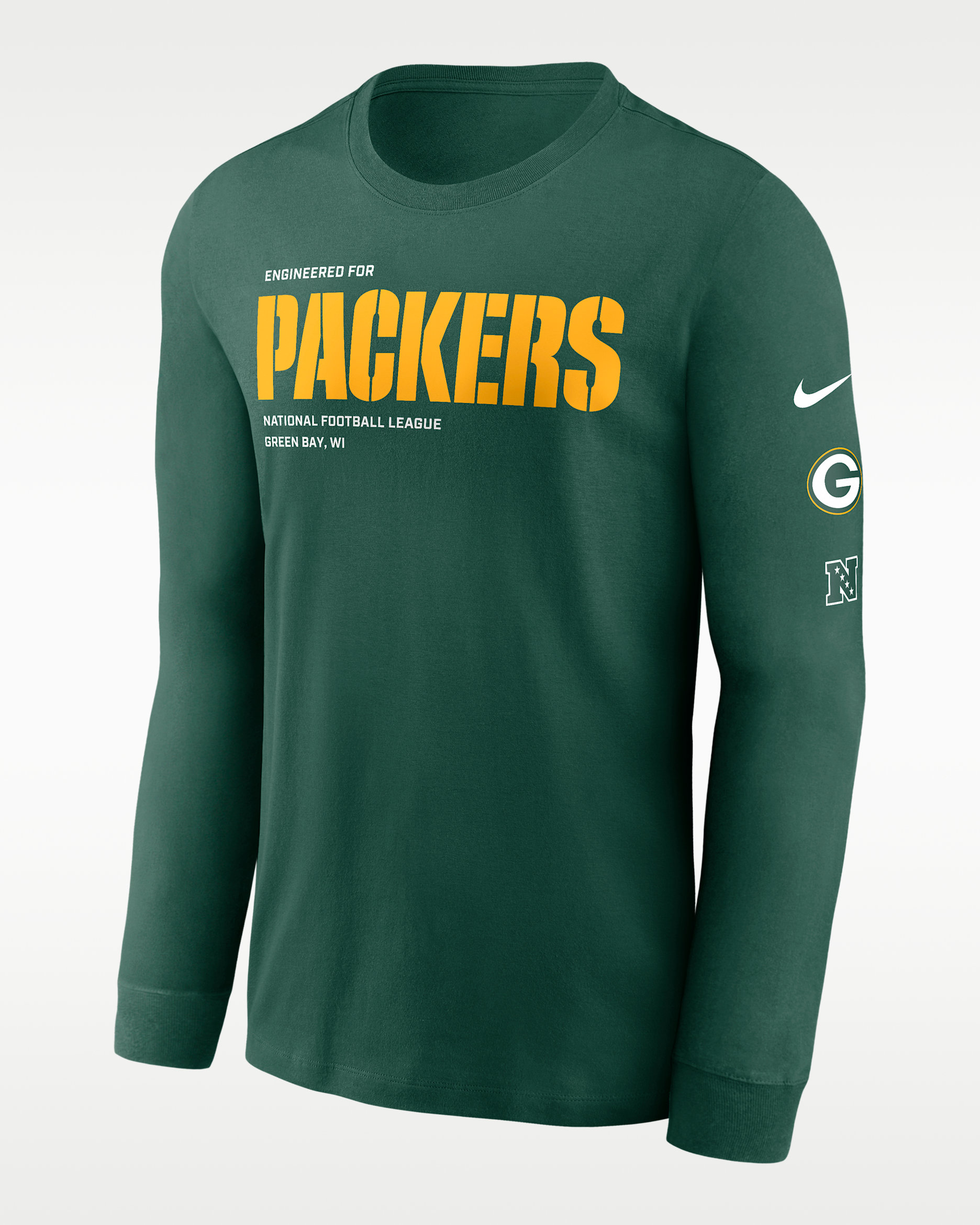 Green Bay Packers Play To Win Essential Men's Nike NFL Long-Sleeve T-Shirt - Green