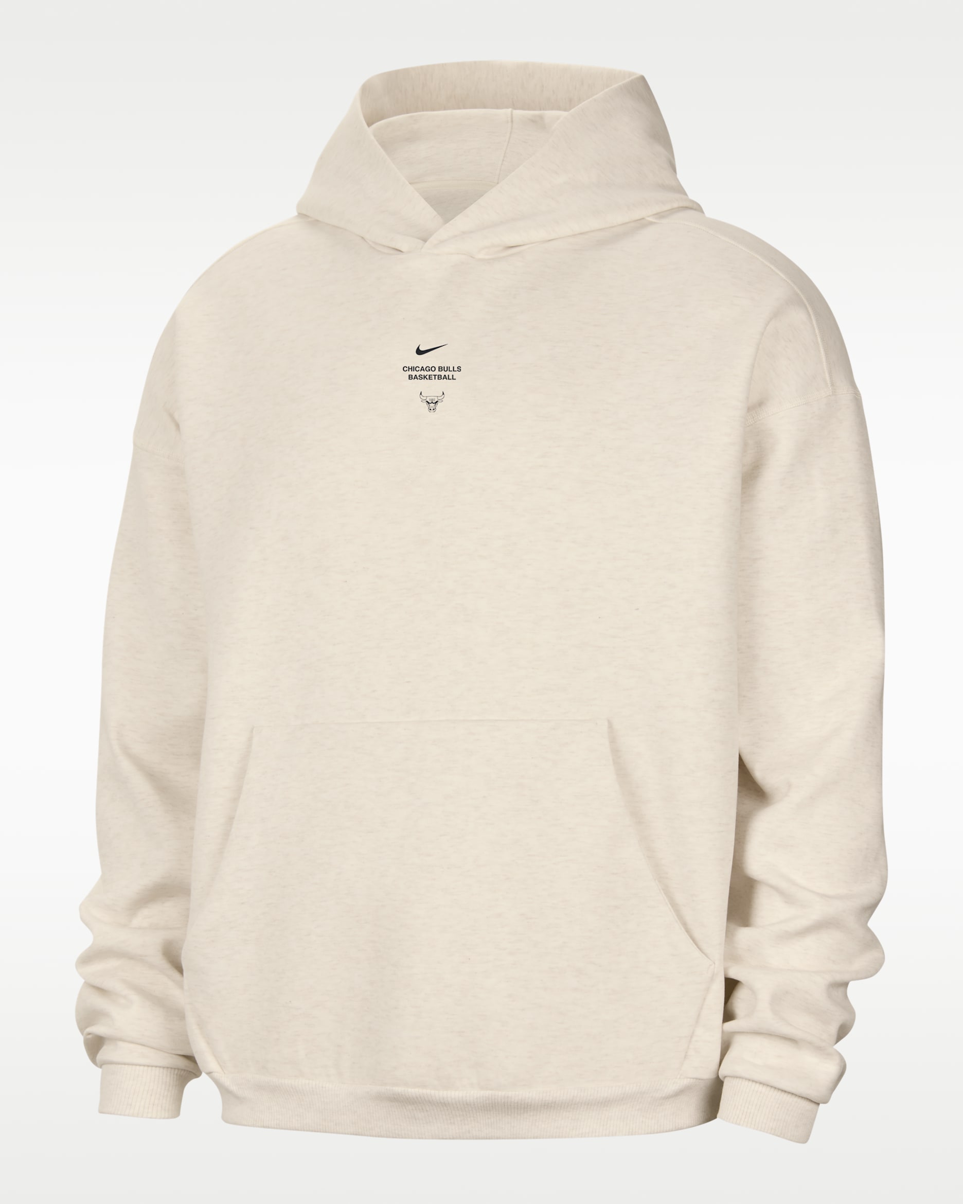 Chicago Bulls Standard Issue Dri-FIT Basketball-Hoodie (Herren) - Pale Ivory/Heather/Schwarz