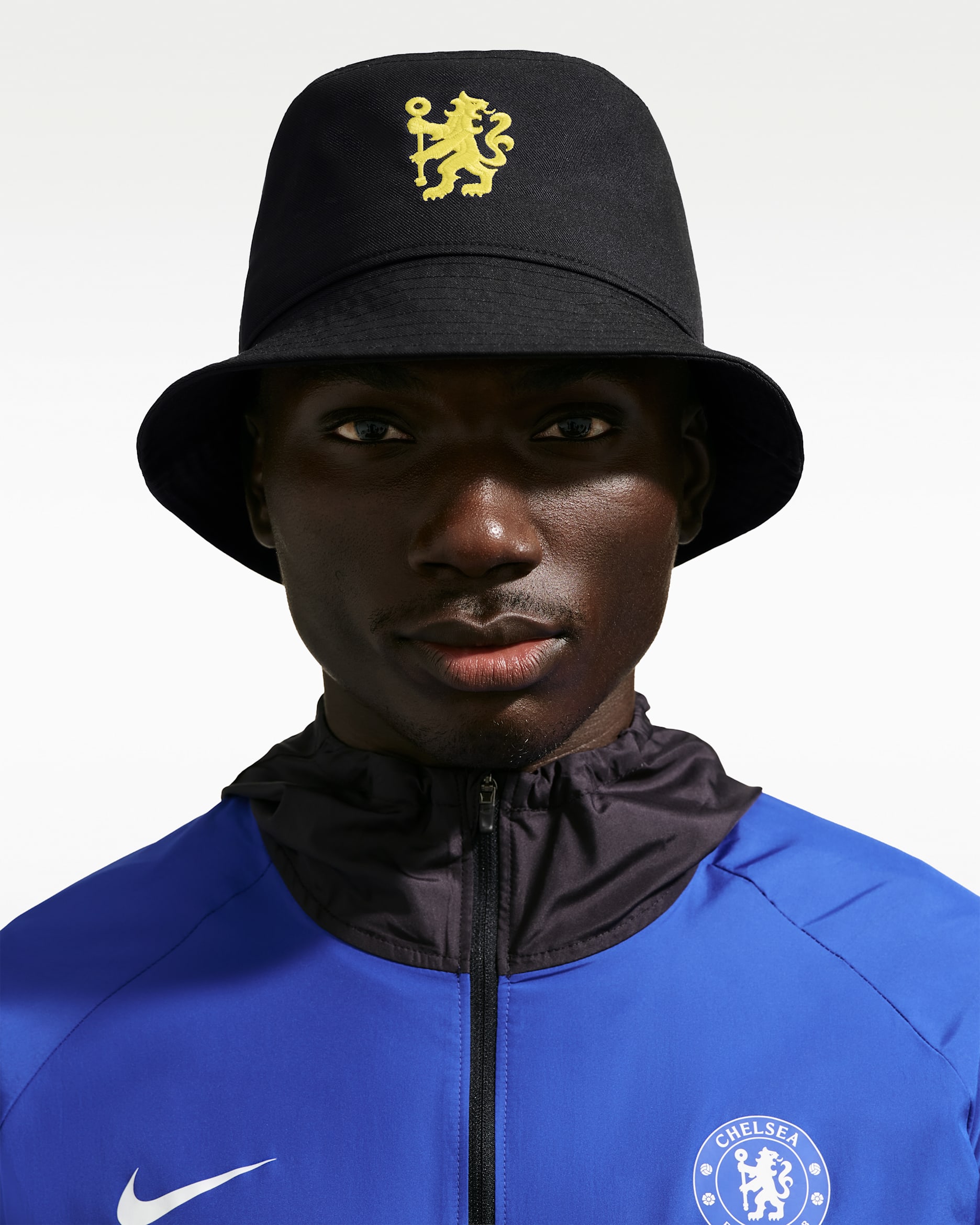 Chelsea 25/26 Nike Apex Bucket Hat - Black/Vibrant Yellow
