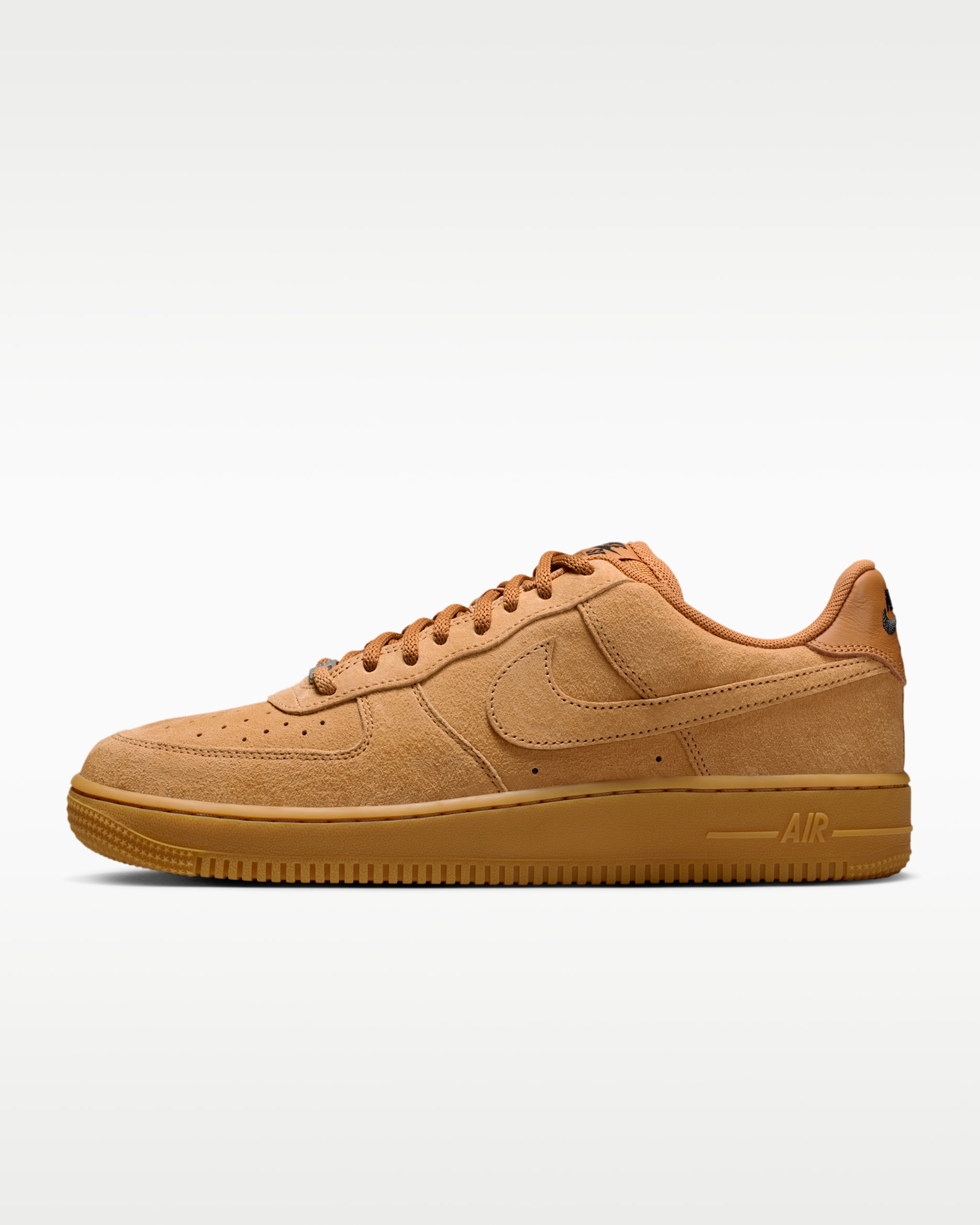 Nike SB Air Force 1 Skate Shoes - Flax/Black/Gum Light Brown/Flax