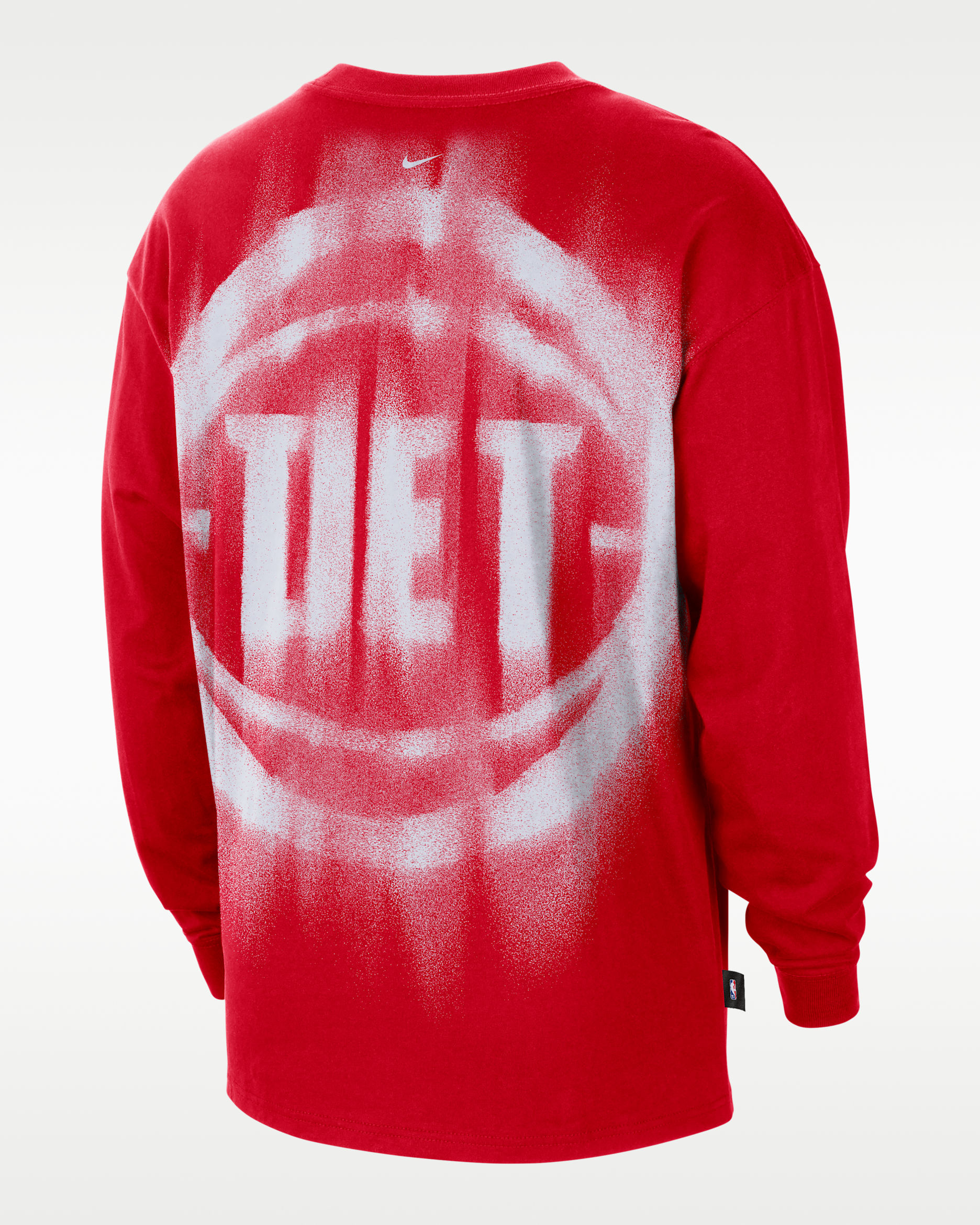 Detroit Pistons Standard Issue Men's Basketball Long-Sleeve Top - University Red