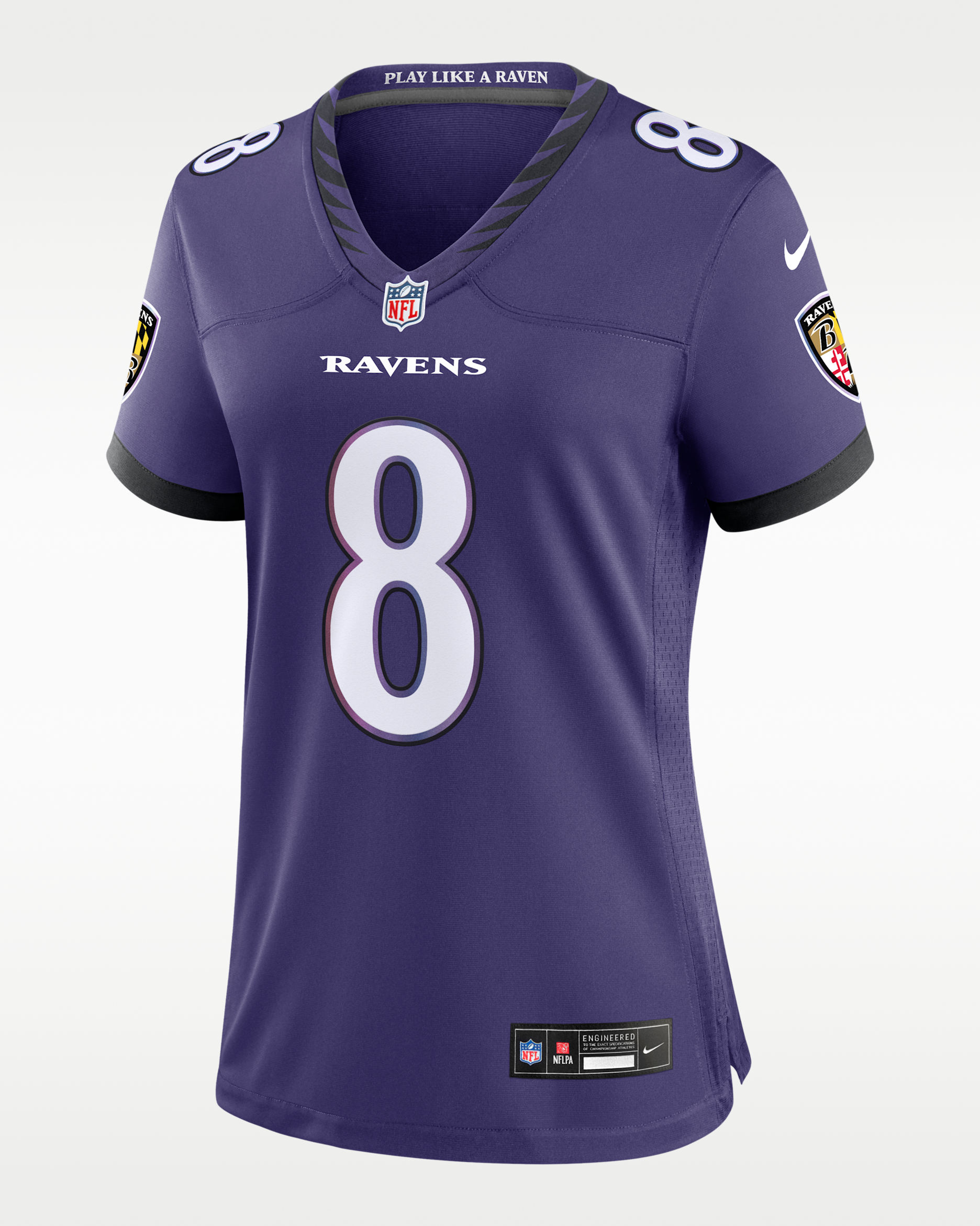 Jersey Nike de la NFL Game para mujer Lamar Jackson Baltimore Ravens - Orquídea nuevo