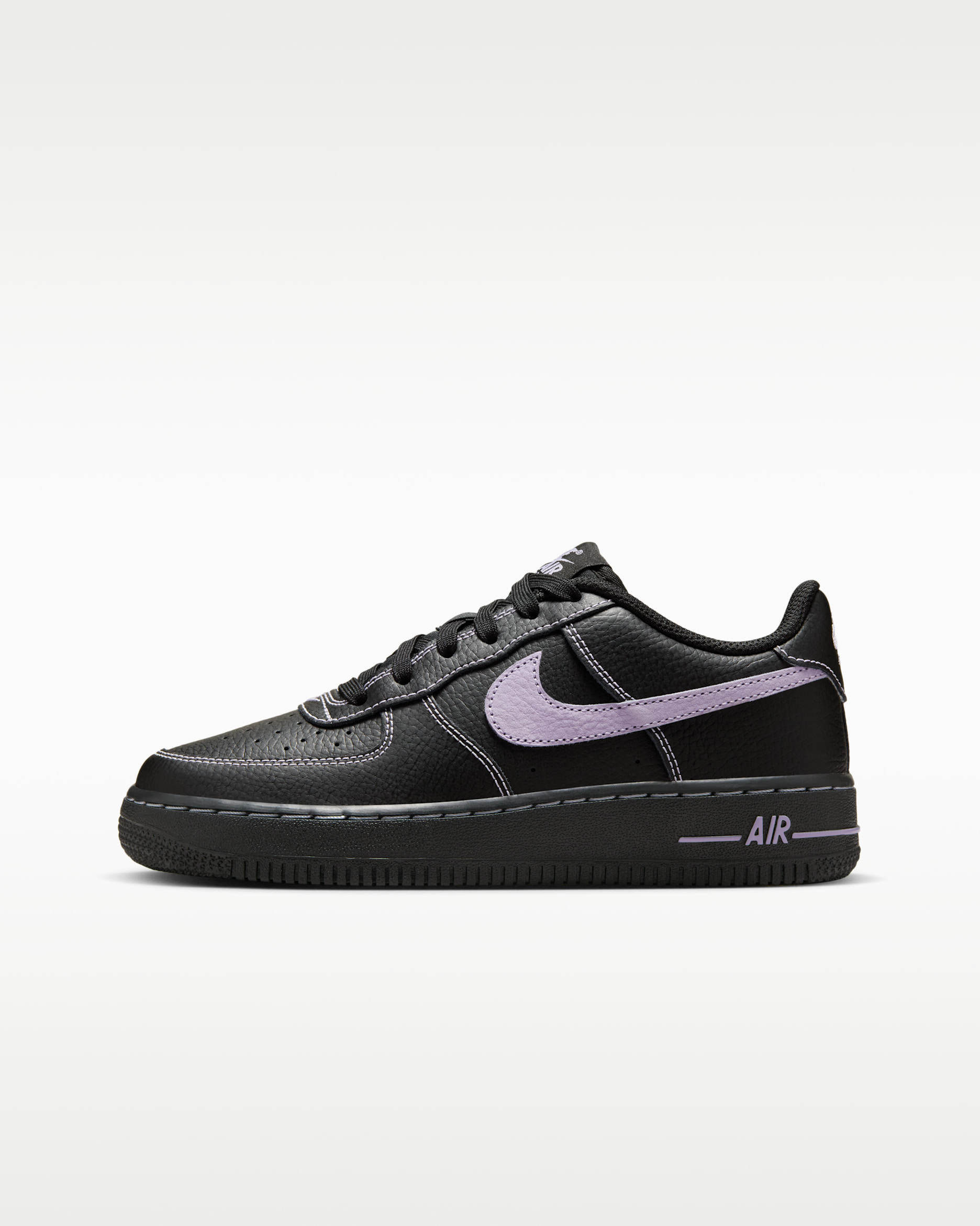 Tenis para niños grandes Nike Air Force 1 LV8 - Negro/Hortensias