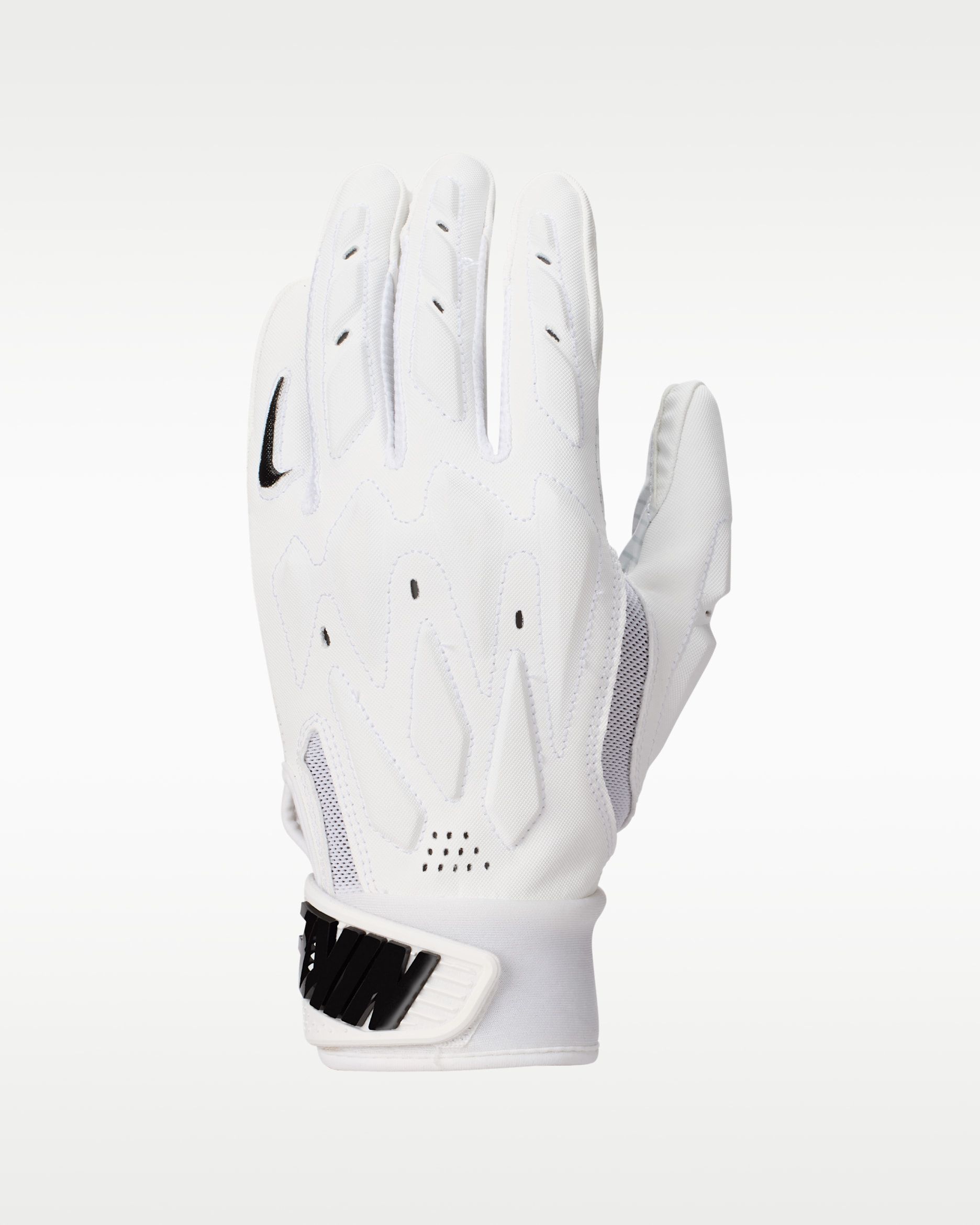 Nike D-Tack 7.0 Big Kids' Football Gloves (1 Pair) - White/White/Black