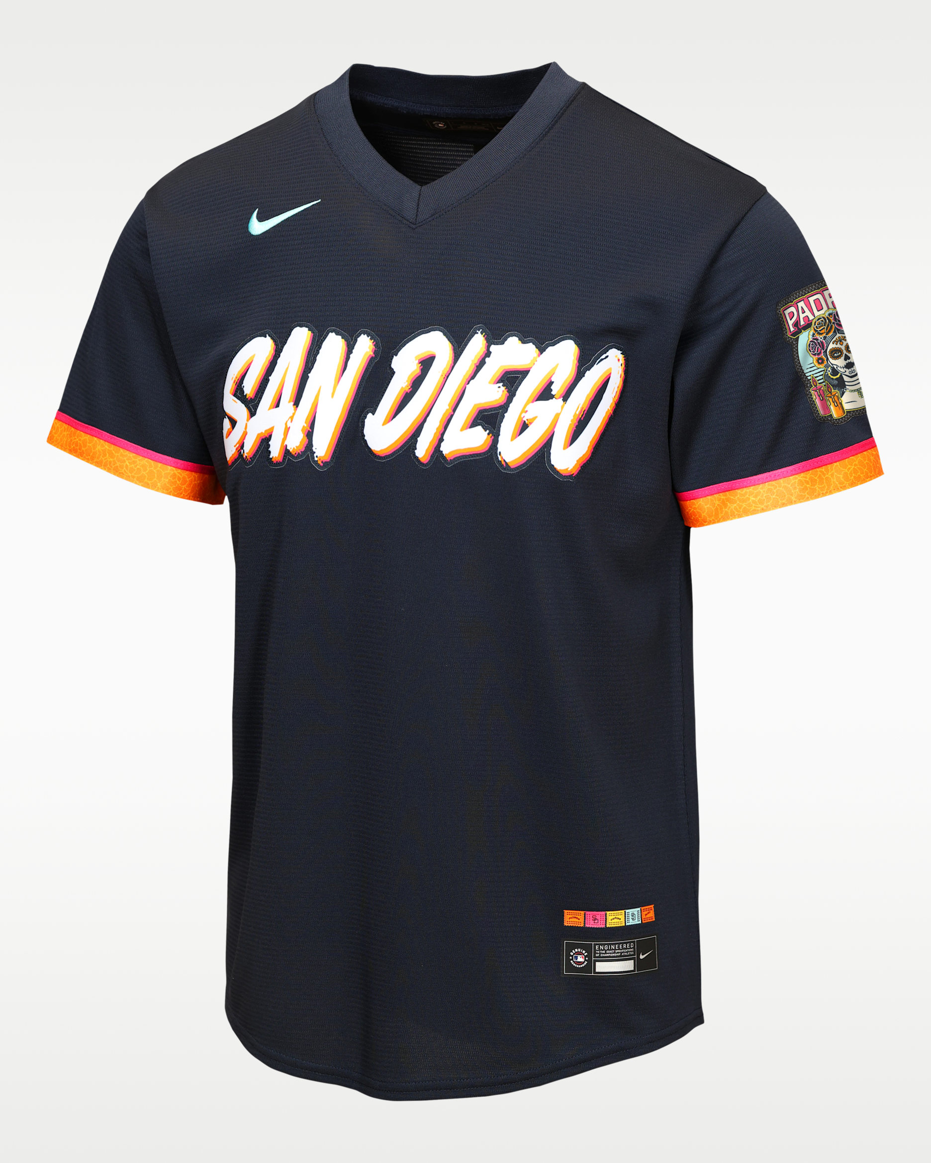 San Diego Padres City Connect Big Kids' Nike MLB Stadium Jersey - Grey